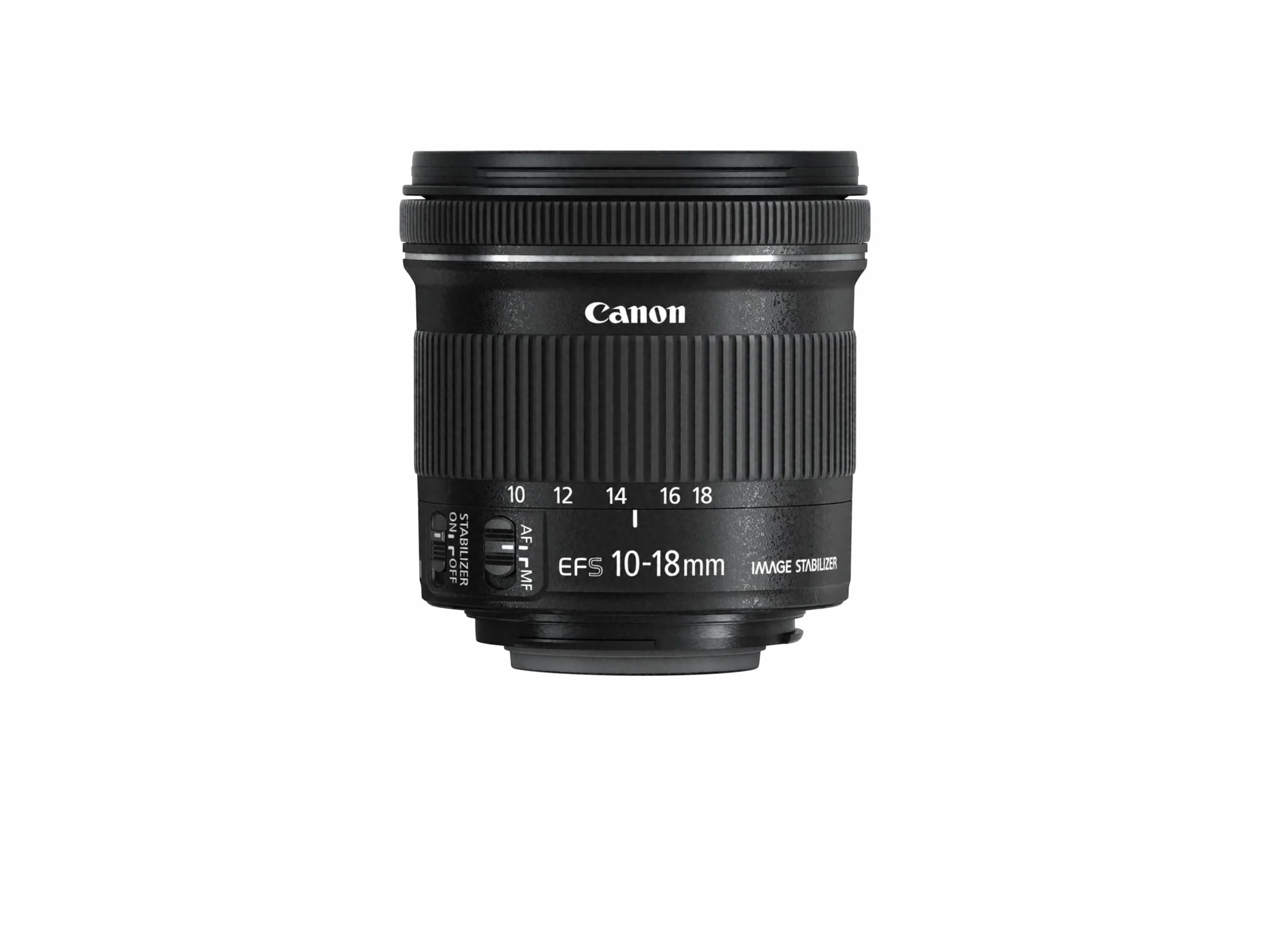 Canon Obiettivo Ultragrandangolare con Zoom, EF-S 10-18 mm f/4.5-5.6 IS STM, Nero/Antracite