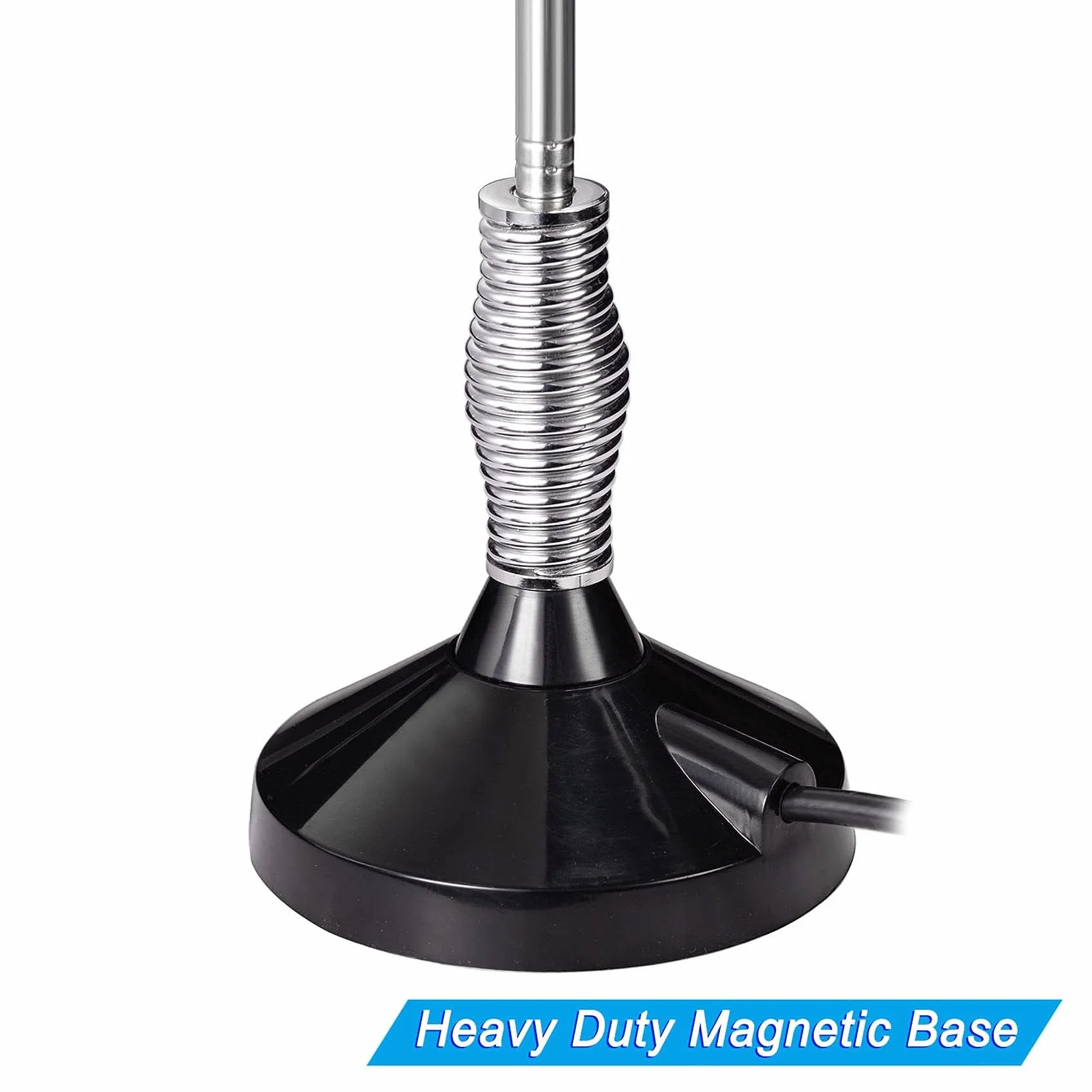 Bingfu Antenna CB Veicolare Camion Camper Auto 27MHz Base Magnetica PL259 e BNC Compatibile con Cobra Midland Uniden Maxon President Radio CB Mobile/Bobina di Rame Interna/Acciaio Inossidabile