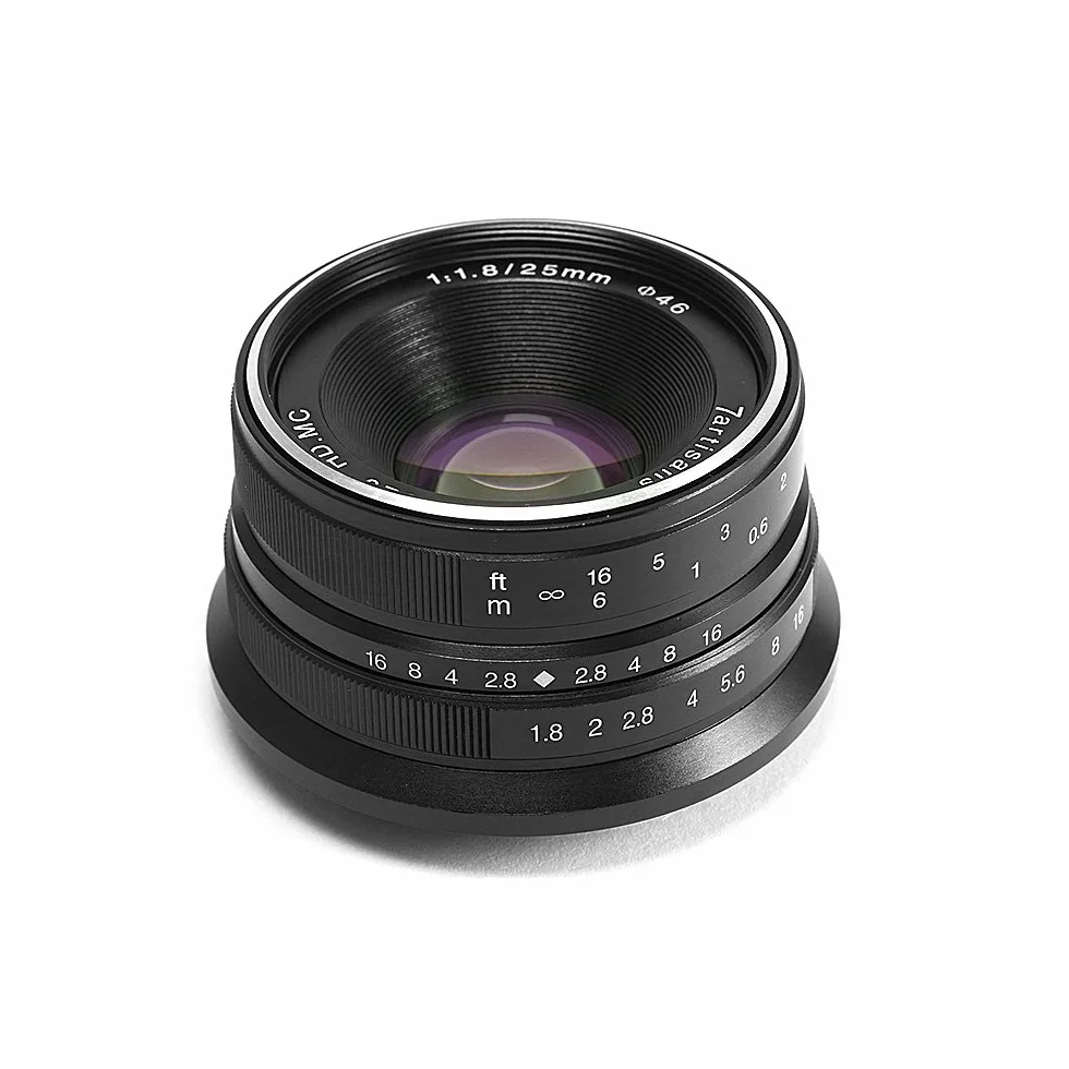 7artisans 25mm F1.8 Obiettivo fisso Prime Focus manuale per Olympus MTF Montare M4/3 telecamera