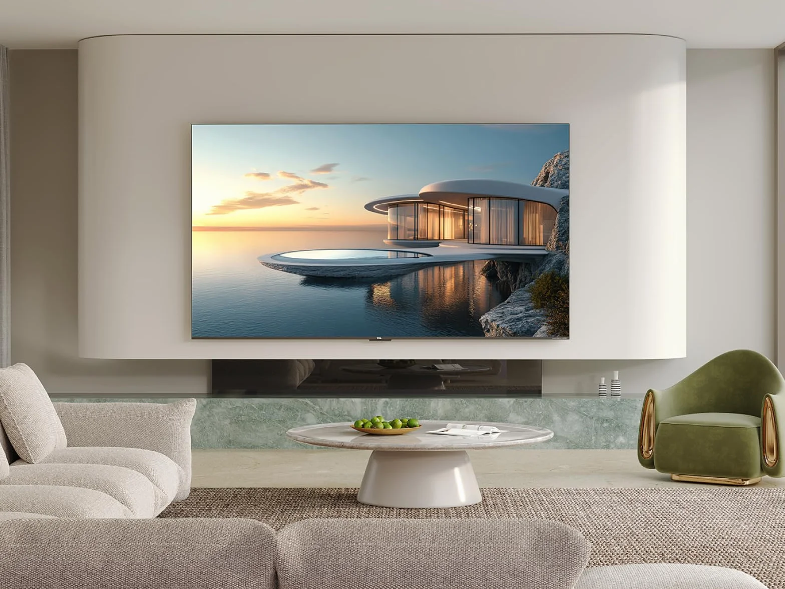 TCL 55C7K 55" QD-Mini LED TV 4K HDR 144Hz Smart Google TV Dolby Vision Atmos
