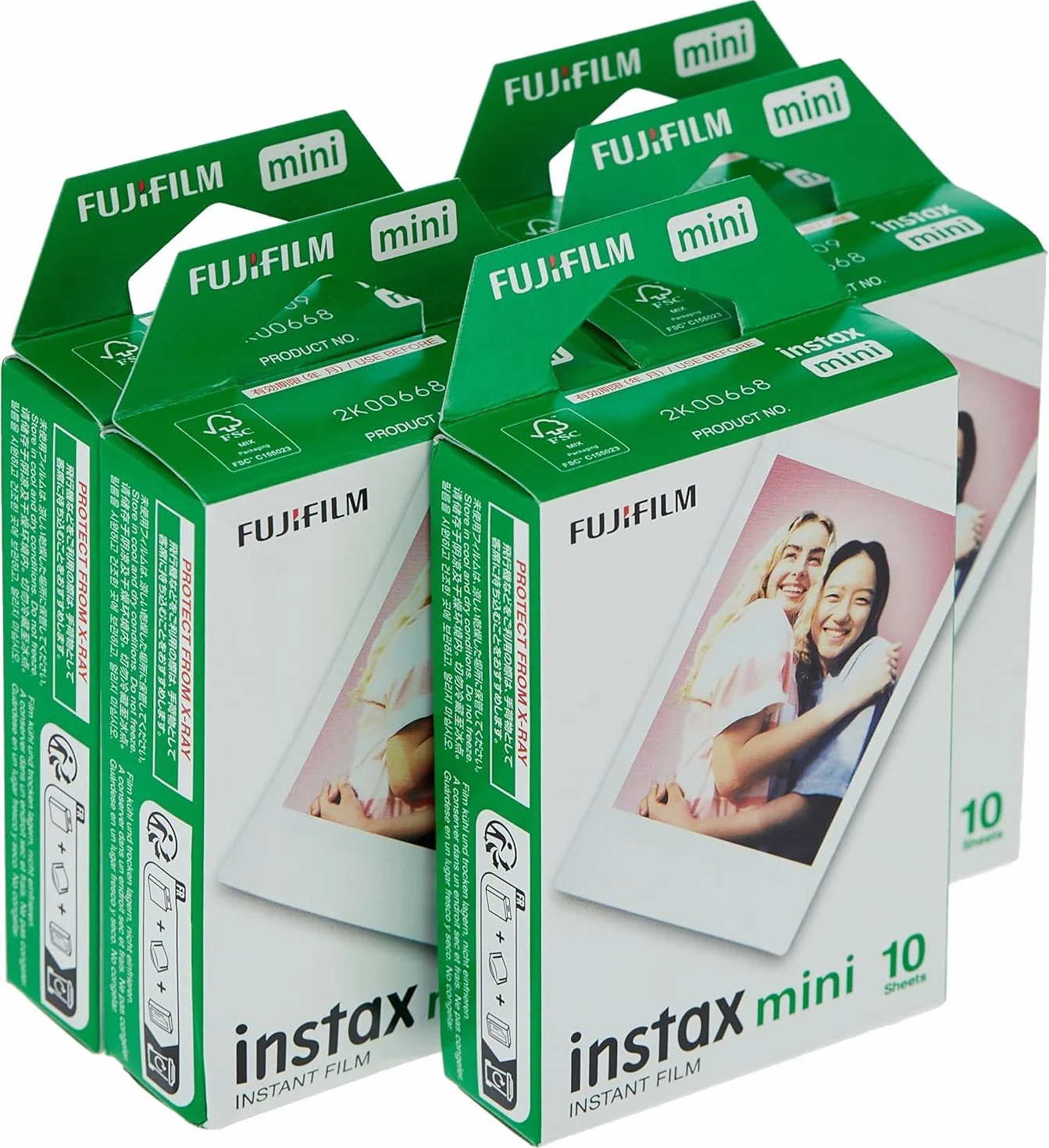 Fujifilm Instax Mini Instant Film, 10 fogli (confezione da 5)