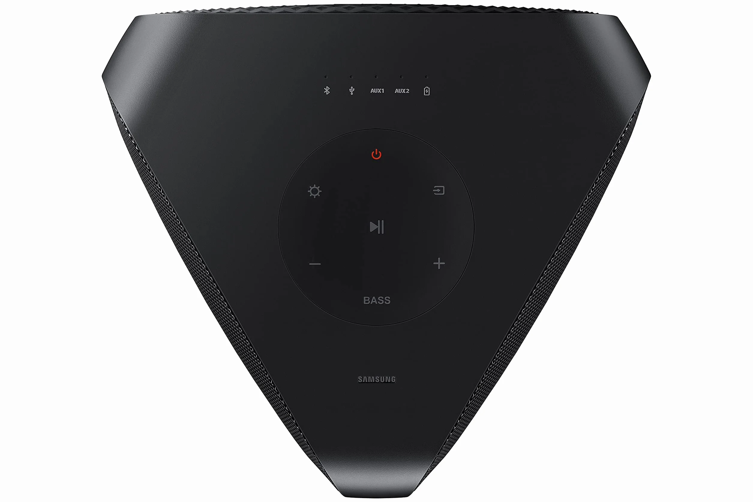 Samsung Sound Tower MX-ST50B, Batteria integrata (18h), Audio bidirezionale, Resistente all'acqua (IPX5), Modalità karaoke, Potenza elevata da 240 watt, Black