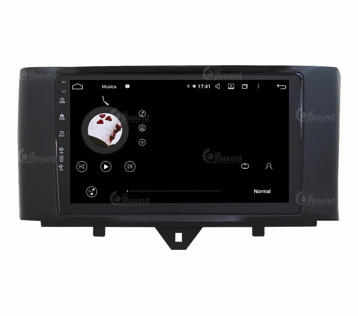 Autoradio Android JF-039SO-UP compatibile con SMART FORTWO 451 2011-2015 | CarPlay e Android Auto | GPS | DAB+ |9 pollici HD | Prodotto in Italia