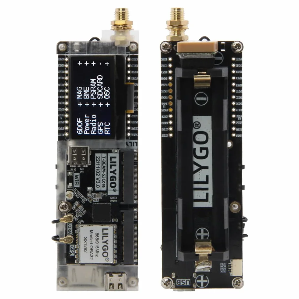 LILYGO T-BeamSUPREME Meshtastic ESP32-S3 TTGO Scheda di Sviluppo LoRa L76K GPS WiFi Modulo Bluetooth con SH1106 OLED da 1,3" (L76K 868Mhz)
