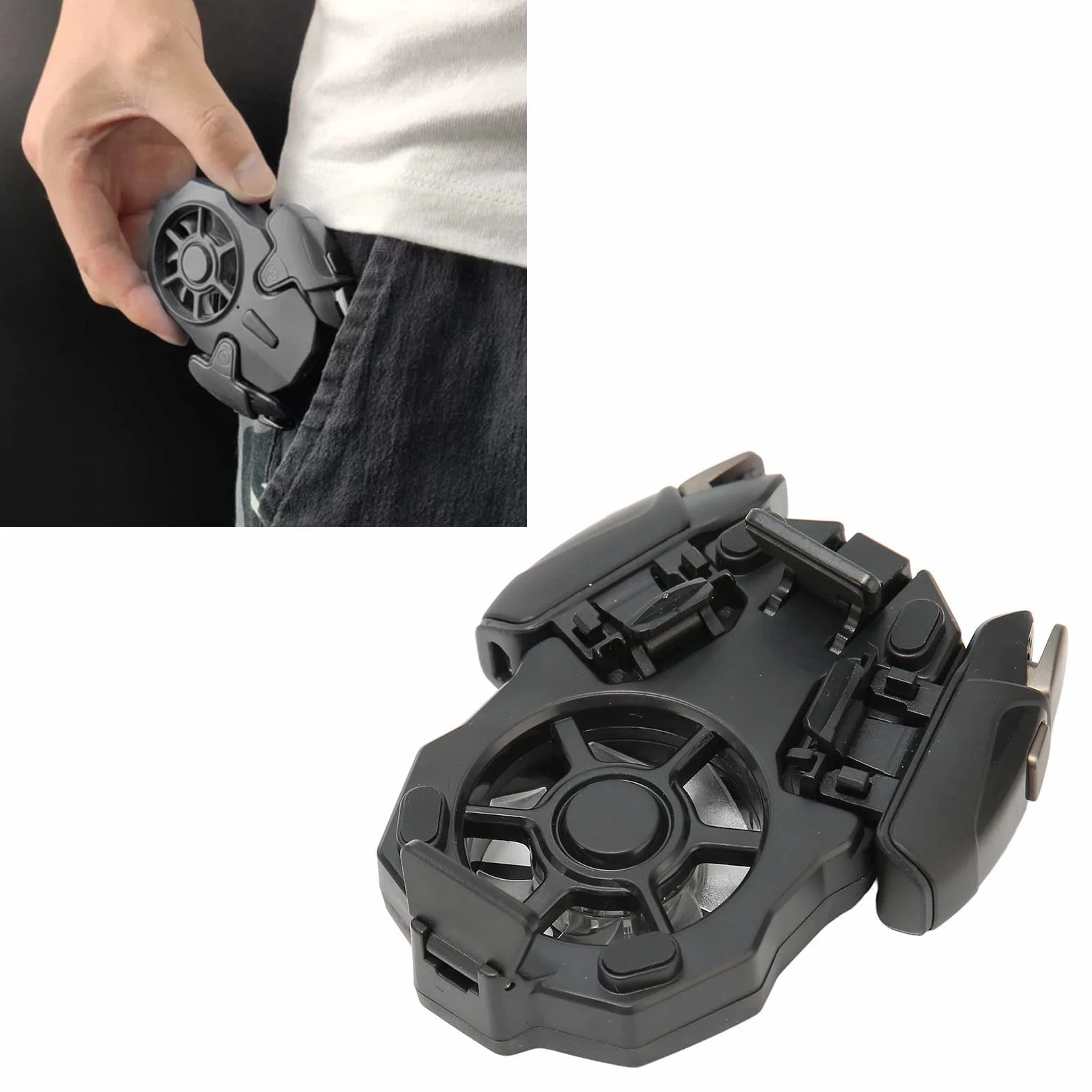 Bewinner Trigger Mobili AK03 con Dispositivo di Raffreddamento per Telefono, Joystick Sensibile per Sparatutto, Radiatore Portatile per Gioco
