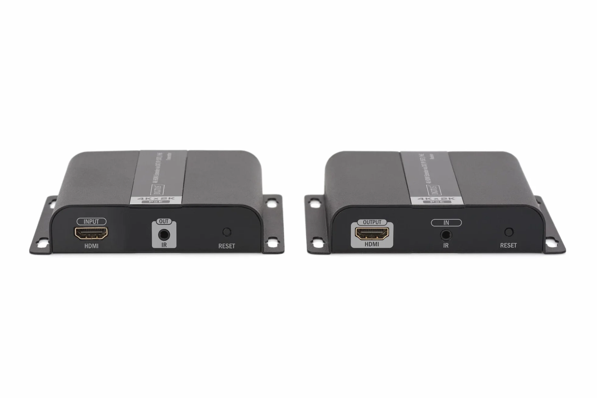 DIGITUS DS-55124 Estensore HDMI Splitter UHD 4K 30 Hz 120 m LAN Ethernet PoE IR Trasmettitore Ricevitore
