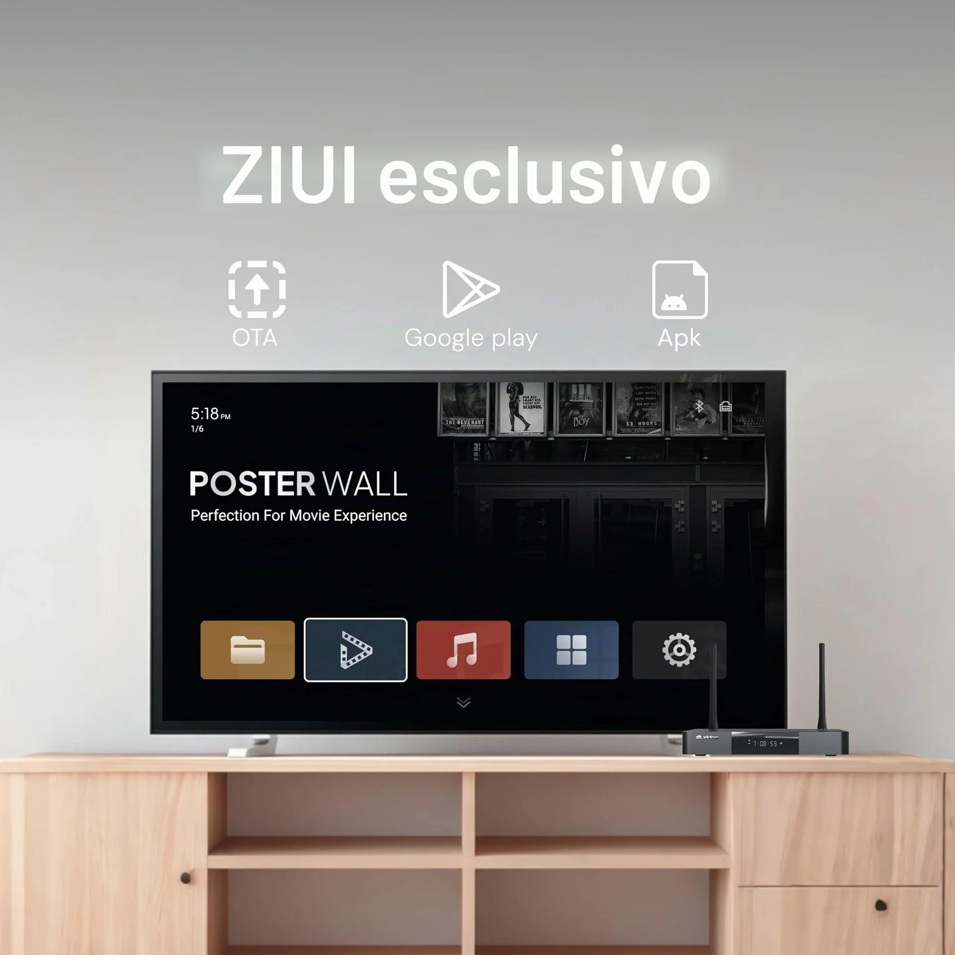 zidoo Lettore multimediale Z9X 8K HDR, Android 11 OS, processore Amlogic S928X-K 6G+64G, motore video VPU e motore di immagine VS10, Blu-ray 4K Ultra HD, BDMV/ISO, per riproduzione video e audio