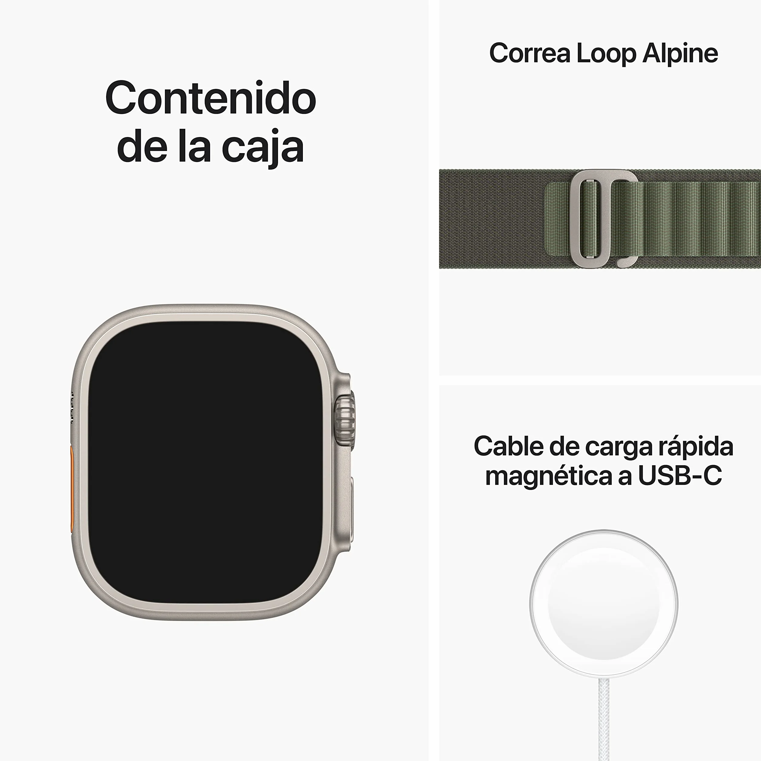 Apple Watch Ultra GPS Cellular 49mm Cassa in titanio Alpine Loop Verde Small Ricondizionato