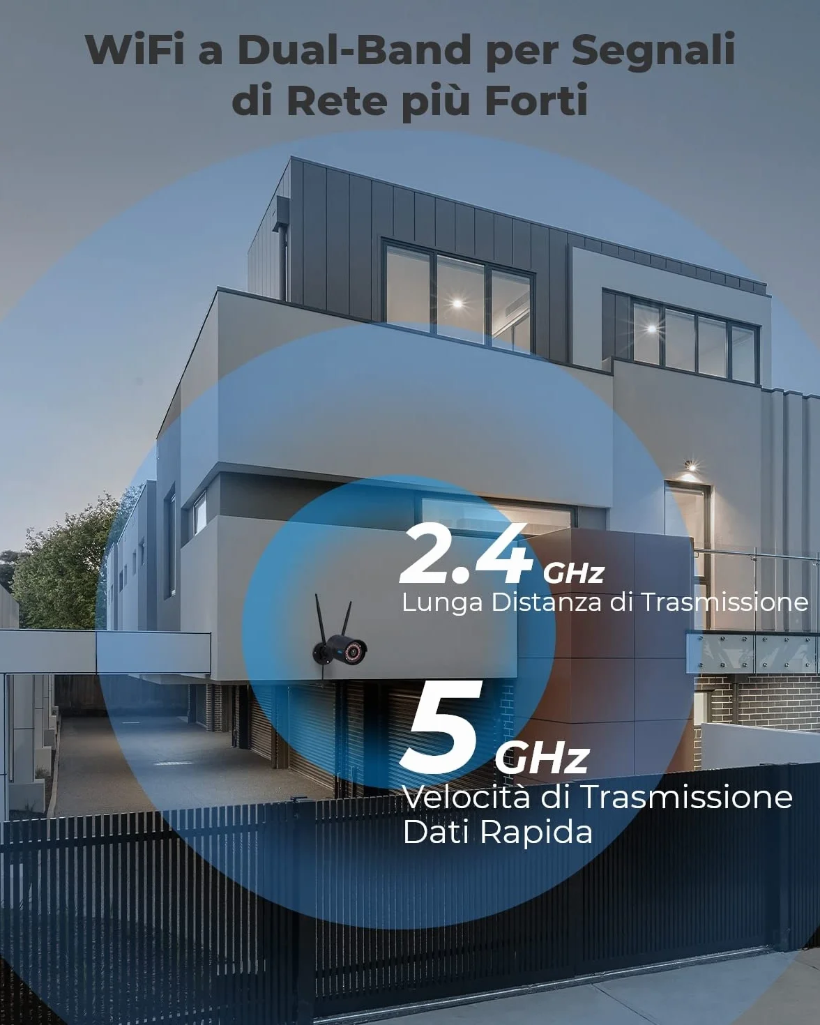 Reolink RLC-510WA - Telecamera di sicurezza per esterni, 5 MP, 2,4/5 GHz, WiFi CCTV, telecamera IP cablata 2K+, impermeabile IP67, visione notturna IR (Ricondizionato)