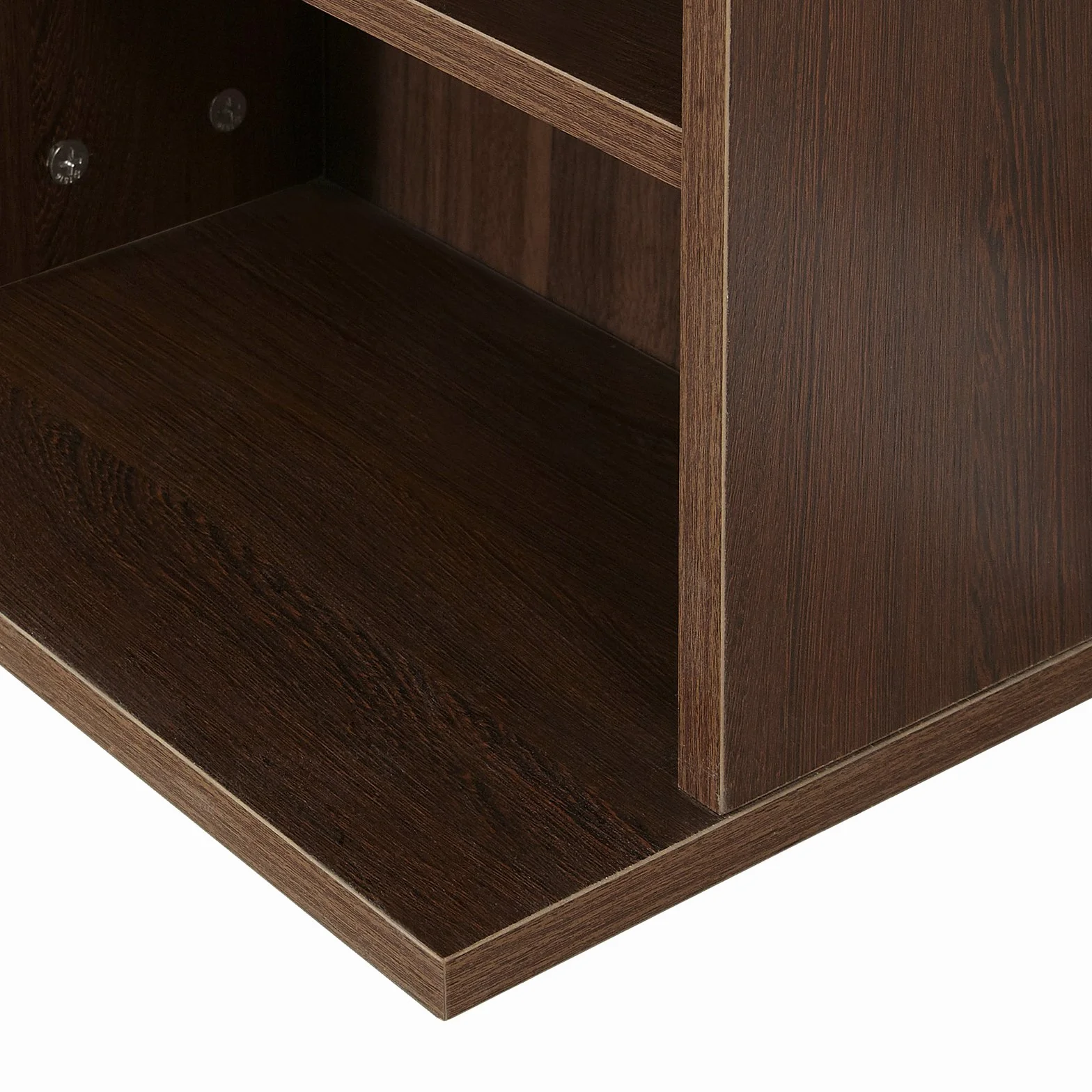 HOMCOM Mobile Porta CD con Ripiani Regolabili, Scaffale Porta 1116CD/528DVD Salvaspazio in Legno, Mobile Portacd con 36 Scomparti, per Soggiorno, Camera da Letto, Ufficio, 102x23.5x195 cm, Marrone