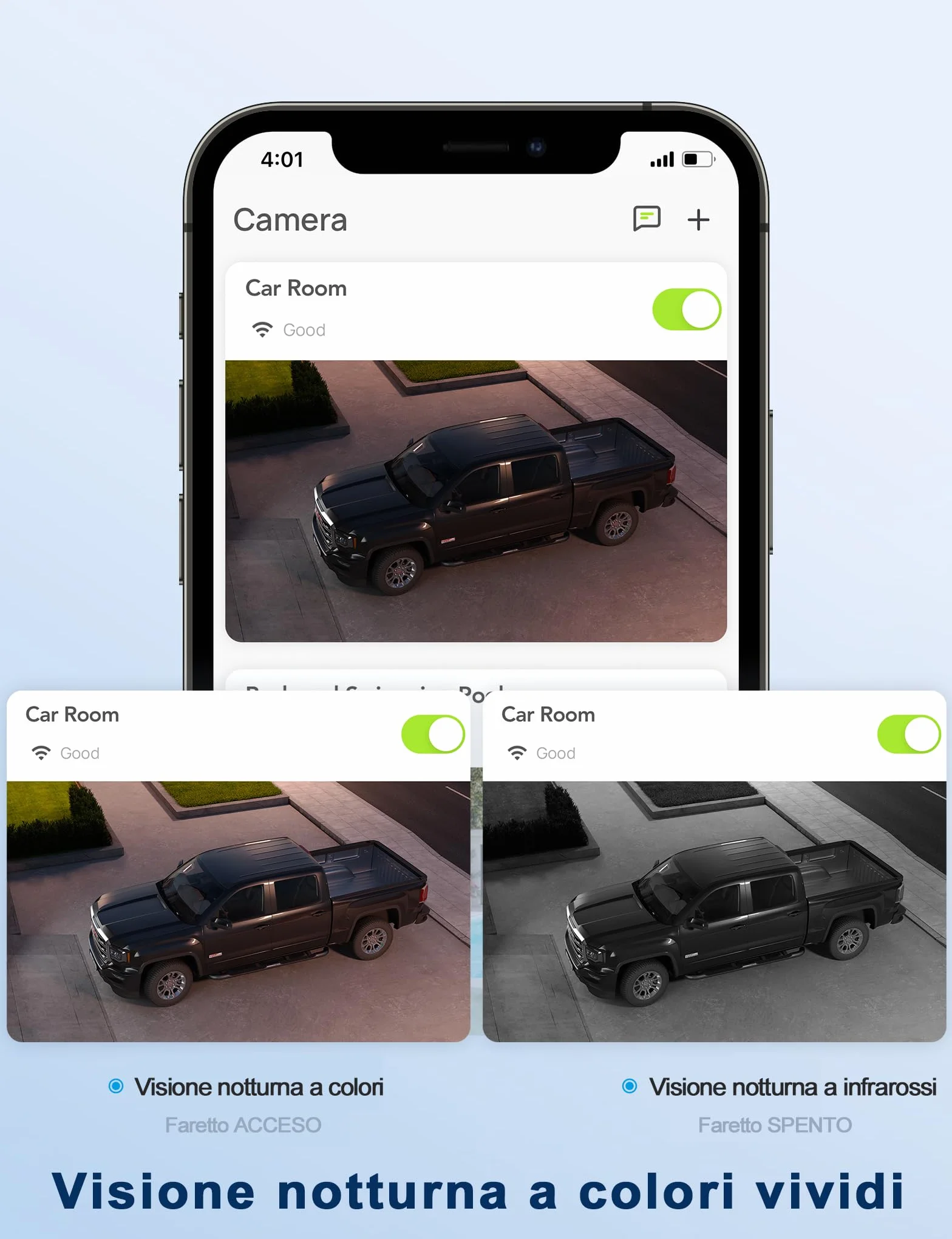 GNCC GK2 Kit 2 Telecamera Wi-Fi Esterno, 1080P Videocamera, 360° PTZ, Rilevamento Movimento, IP65, Tracciamento Movimento, MicroSD fino a 128GB, Servizi Cloud Opzionali, Solo WiFi a 2,4 GHz, Plug-in
