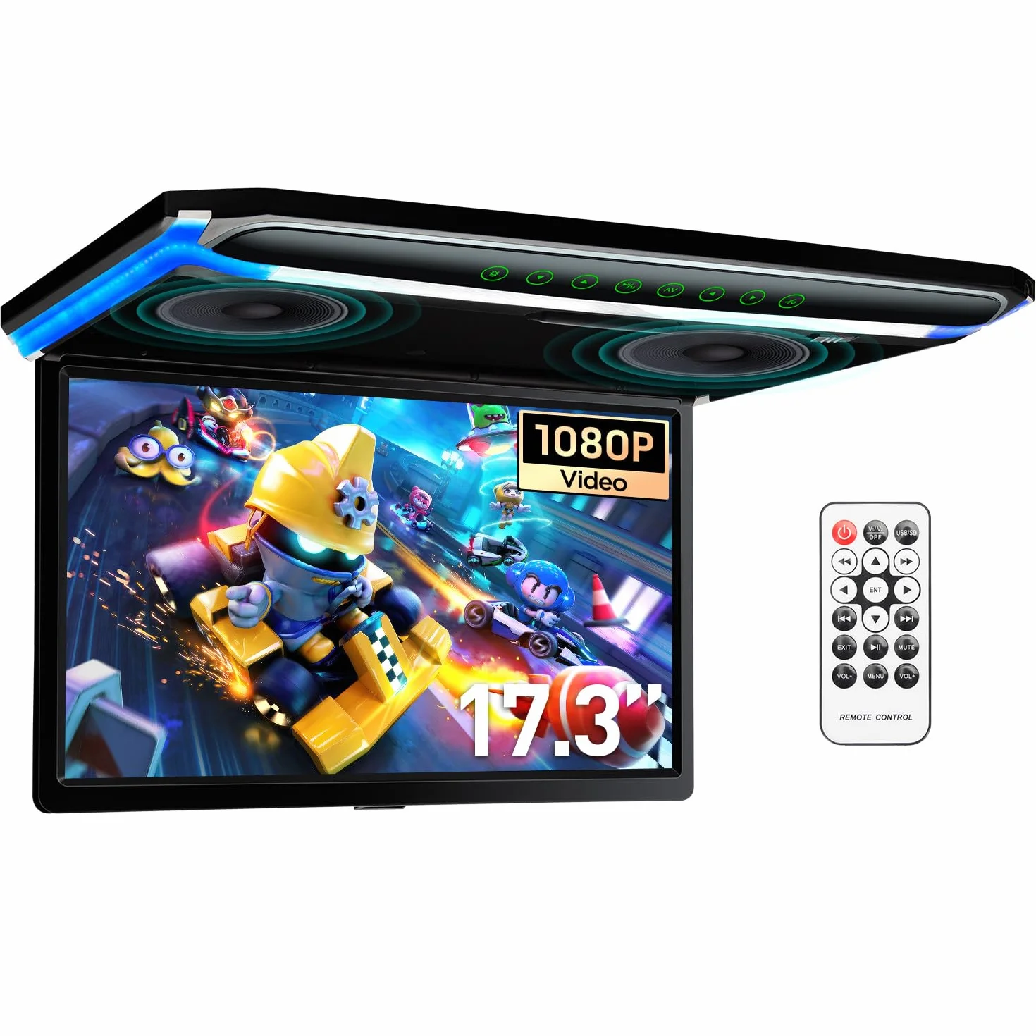 17.3" Full HD Ultra-thin Digital TFT 16:9 Roof Mounted Monitor con HDMI Port