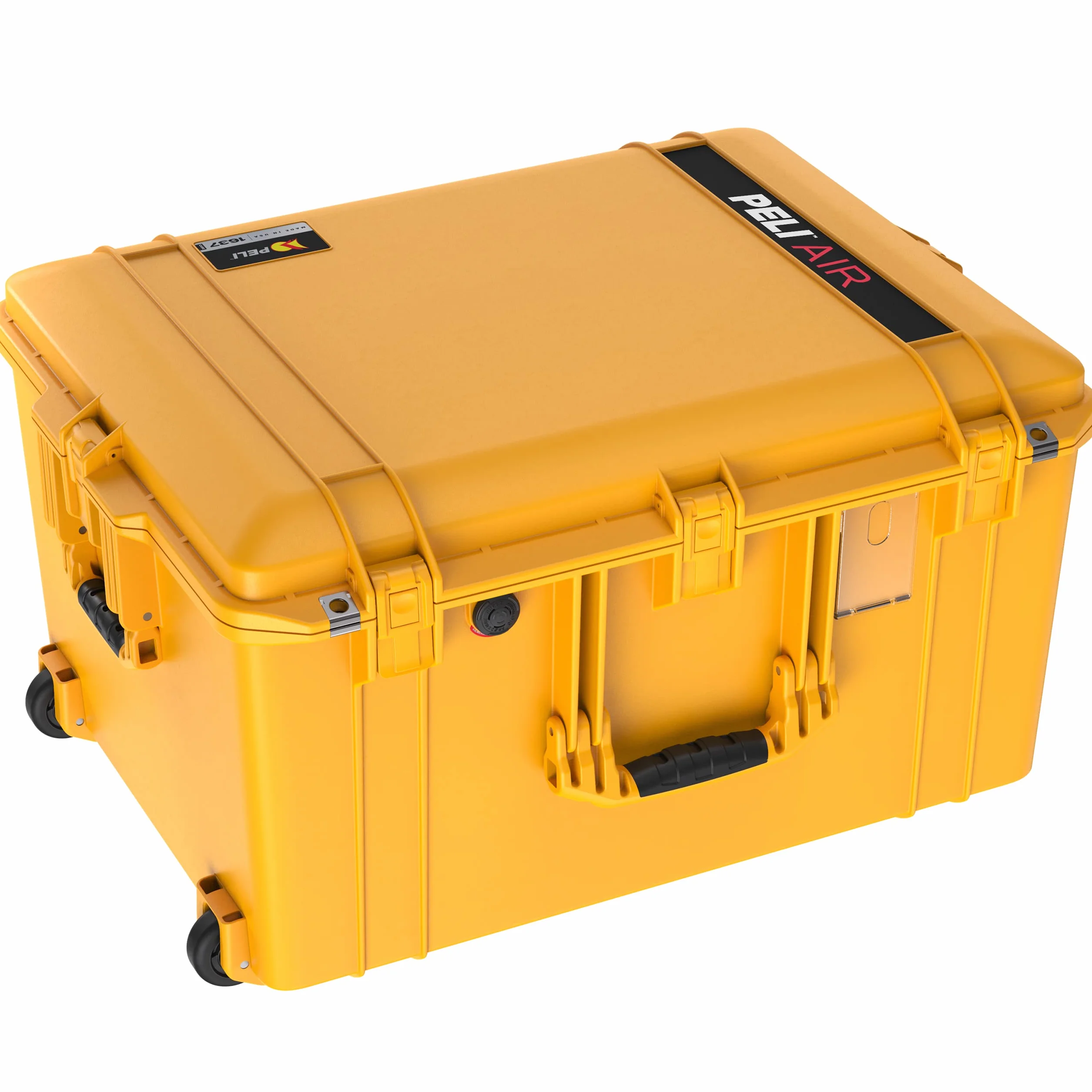 PELI 1637 Air Trolley Protettivo Leggero per Camera e Droni, Impermeabile e resistente alla polvere, 89L di Capacità, Fabbricato in USA, Senza Schiuma, Colore: Giallo