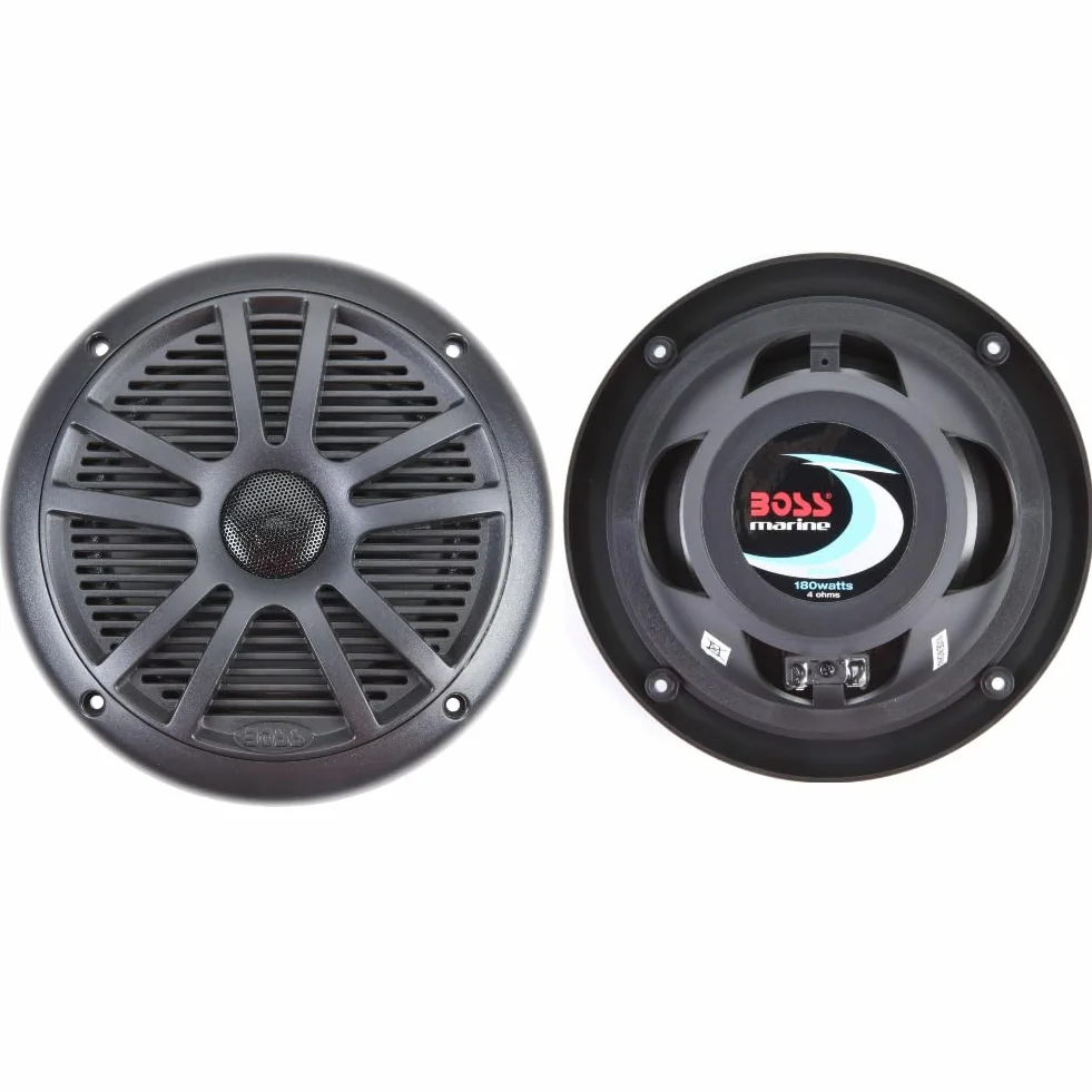 SET PER BOSS AUDIO SYSTEMS MCKGB350B.6 1 kit marino con stereo ricevitore AM/FM bluetooth waterproof, una coppia di altoparlanti MR6B 16,5 cm 90 watt rms 180 watt max, una dipole antenna, 1 kit