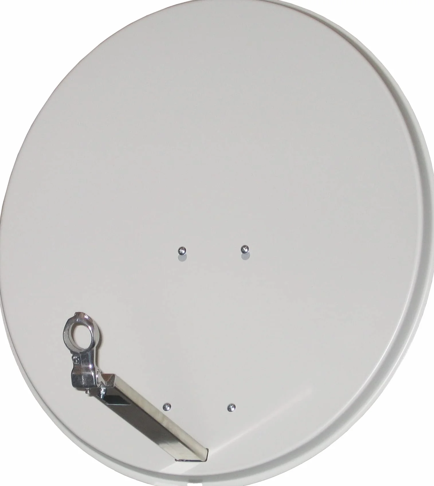 Sky Vision Ideal 65 – Parabola in alluminio brillante RAL 7035 (40 mm feed, 32 – 60 mm gancio, 65 x 60 cm riflettore dimensioni, in alluminio, elevazione della Scala, semplice e veloce)