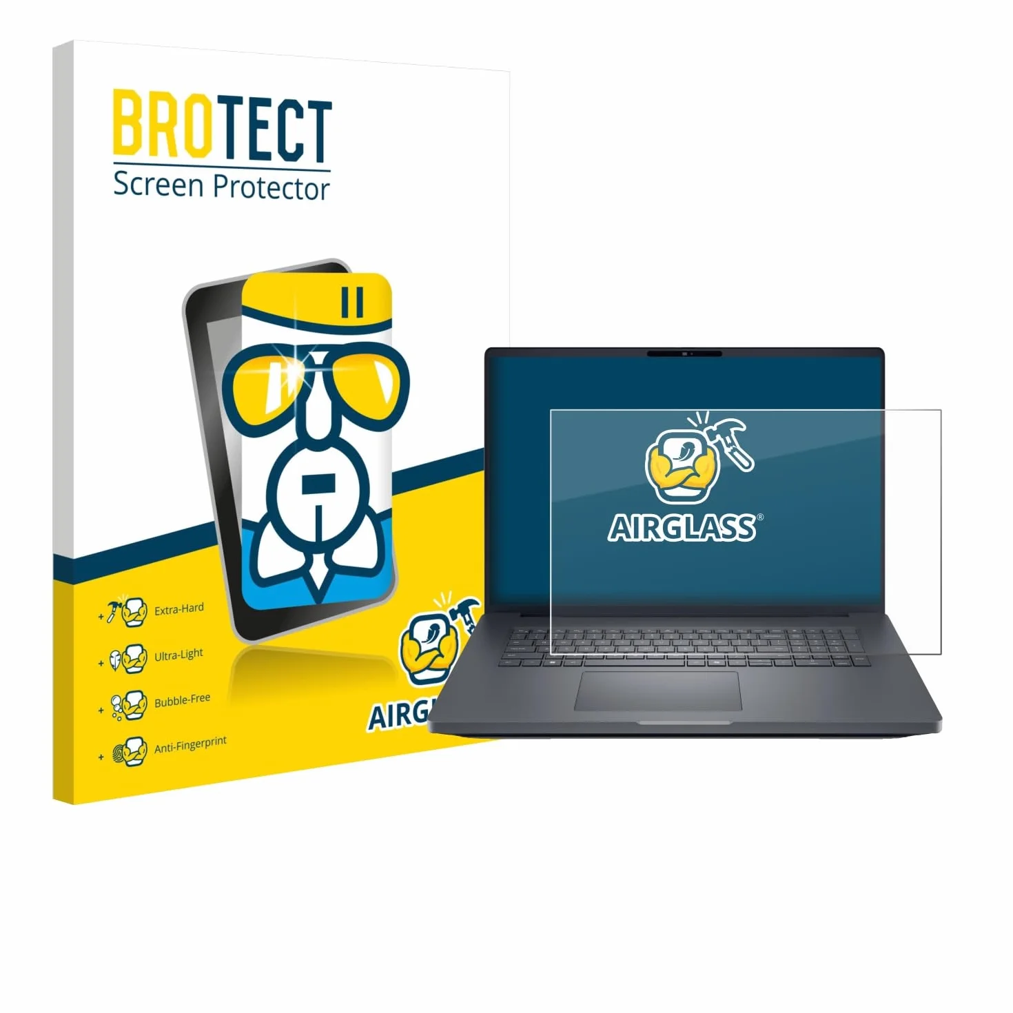 brotect Pellicola Protettiva Vetro per Dell Pro Max Plus 18 Protezione Schermo 9H Chiaro