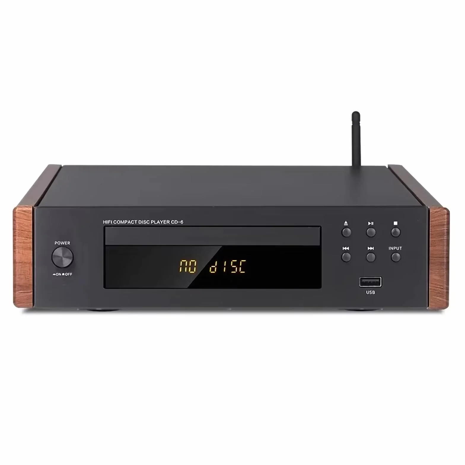 Lettore CD Hi-Fi lossless | Uscita ottica/coassiale, DAC 24 bit/96 kHz, chip ATS2853, supporta CD/MP3/WMA/USB, include telecomando, uscita audio digitale,Natural
