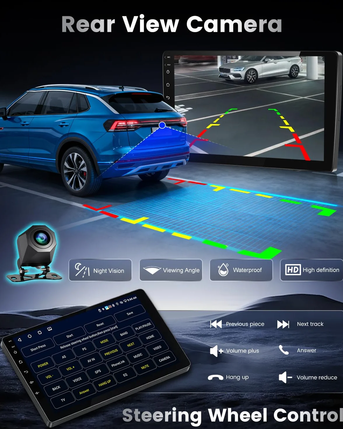 NHOPEEW Autoradio Android 2+64 GB per Peugeot 107 / Citroën C1 / Toyota Aygo 2004-2014 Supporta CarPlay Android Auto, video online, navigazione GPS e comandi al volante temi per l'interfaccia utente