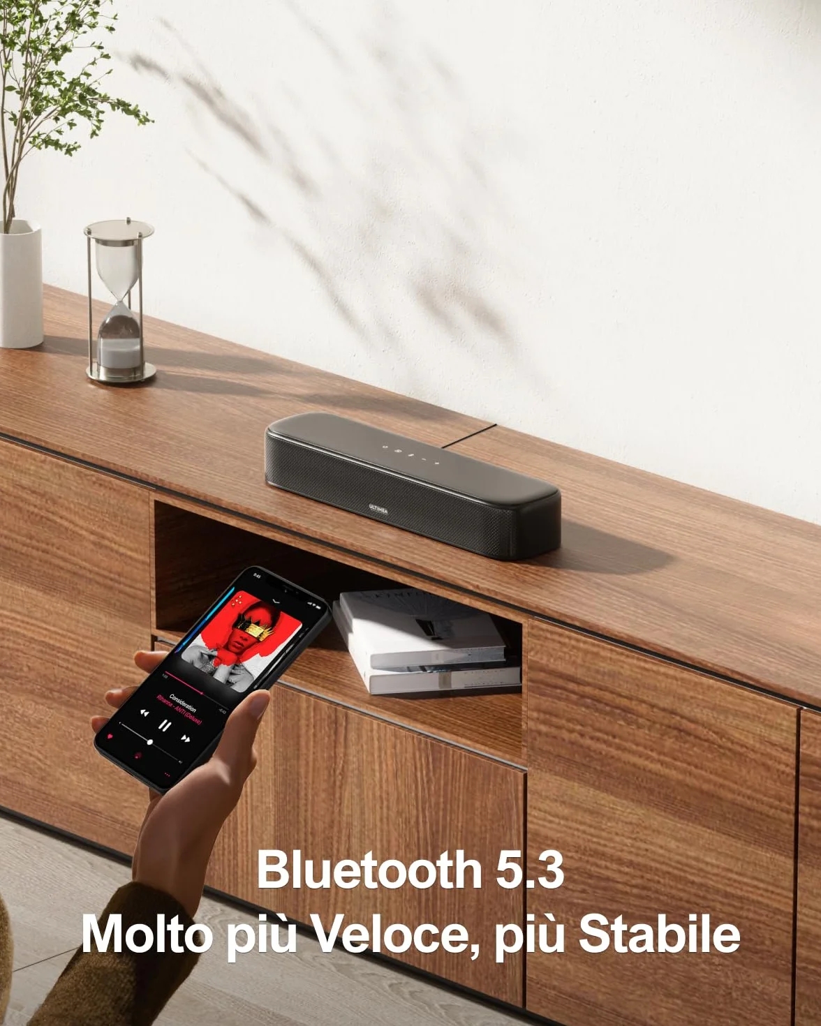 ULTIMEA 5.1ch Soundbar, Impianto Surround Virtuale per TV, App Controllo, Sound Bar per TV con Impianto Audio Home Theater, Soundbar Bluetooth con Subwoofer e 2 Altoparlanti Surround, Aura A30