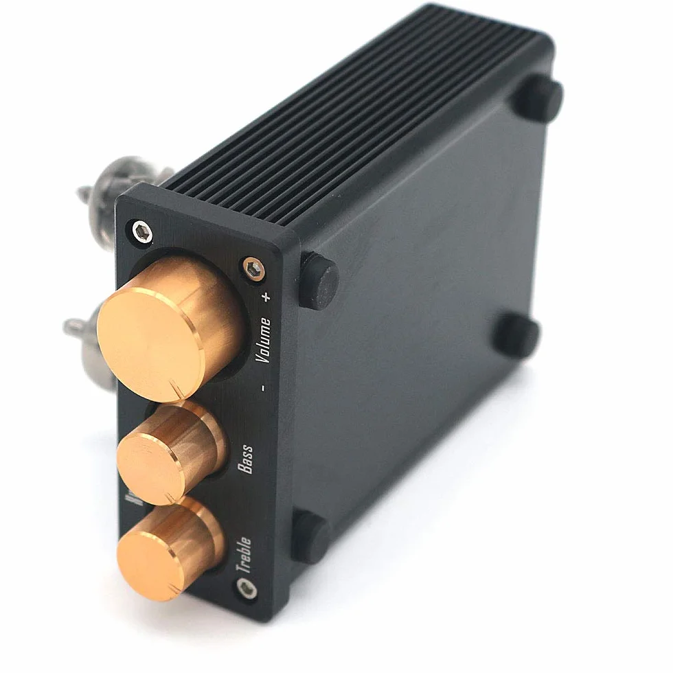 DollaTek 6J1 Mini Vacuum Tube Preamplificatore Audio Hi-Fi Stereo Pre-Amplifier Treble Bass Control