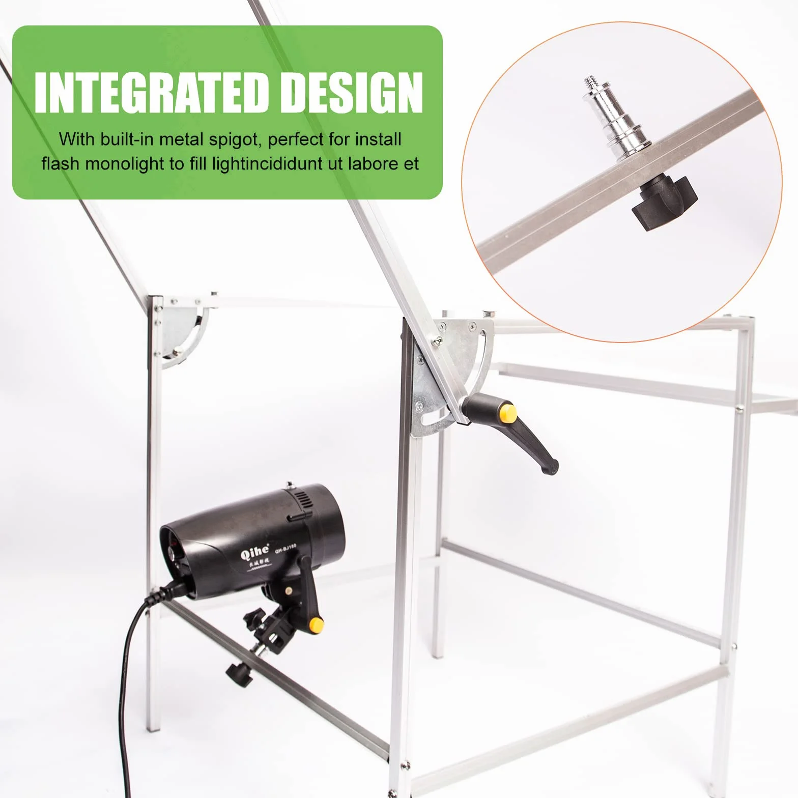 Tavolo da Tiro Fotografico con 3 Fondali in PVC, 60 x 130 cm Still Life Shooting Background Stand, Pieghevole e Portatile per e-commerce Prodotto Foto e Visualizzazione del Prodotto
