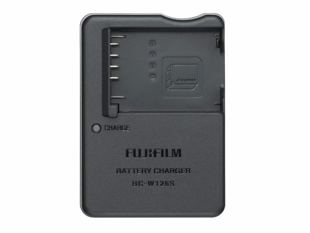 Fujifilm BC-W126S Caricabatteria per Batteria Fujifilm NP-W126S e NP-W126, Nero