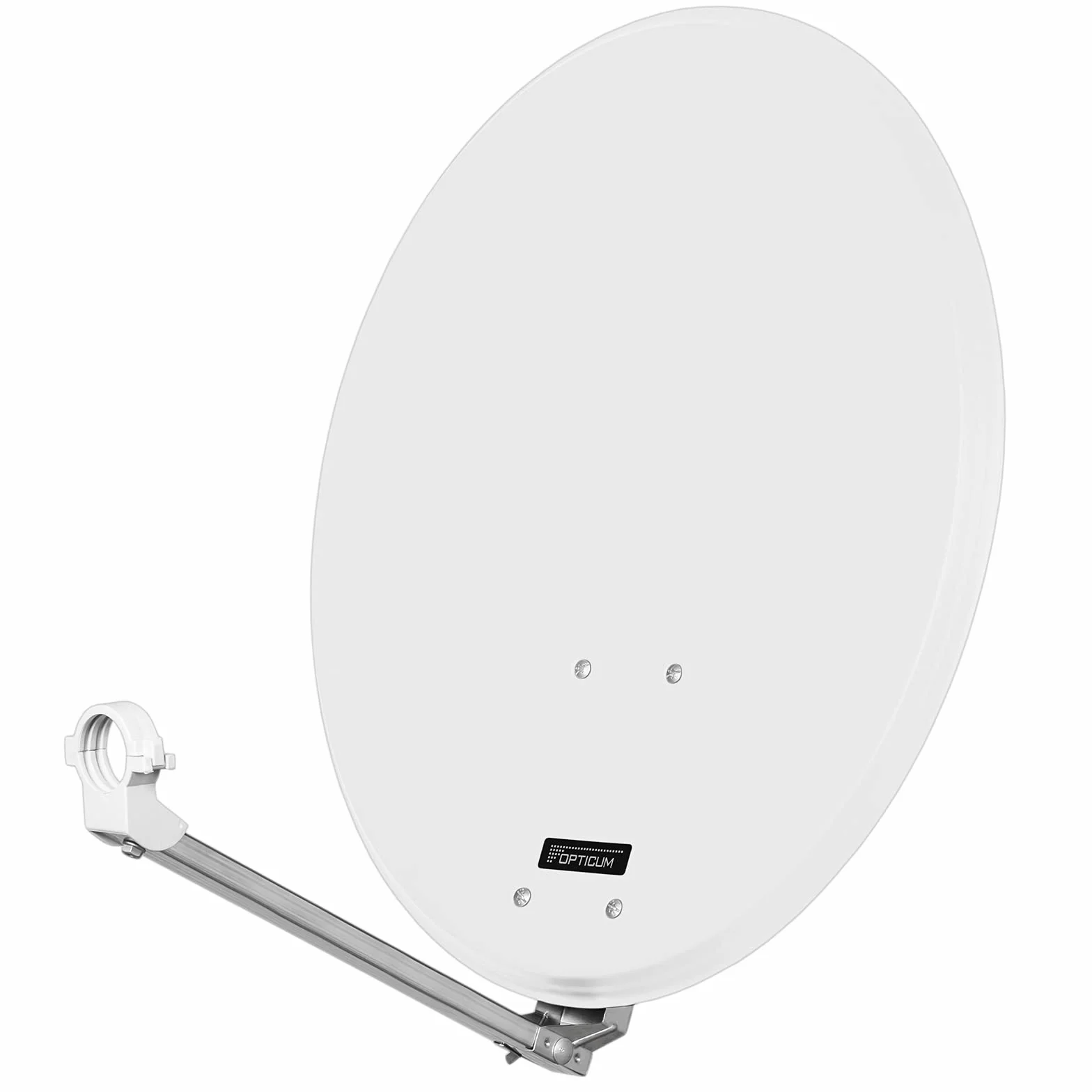 HB Digital - Impianto satellitare, piastra a specchio in acciaio, full HD, ricezione 4 utenze con sistema DVB-S/S2, 60 cm + spina in dotazione