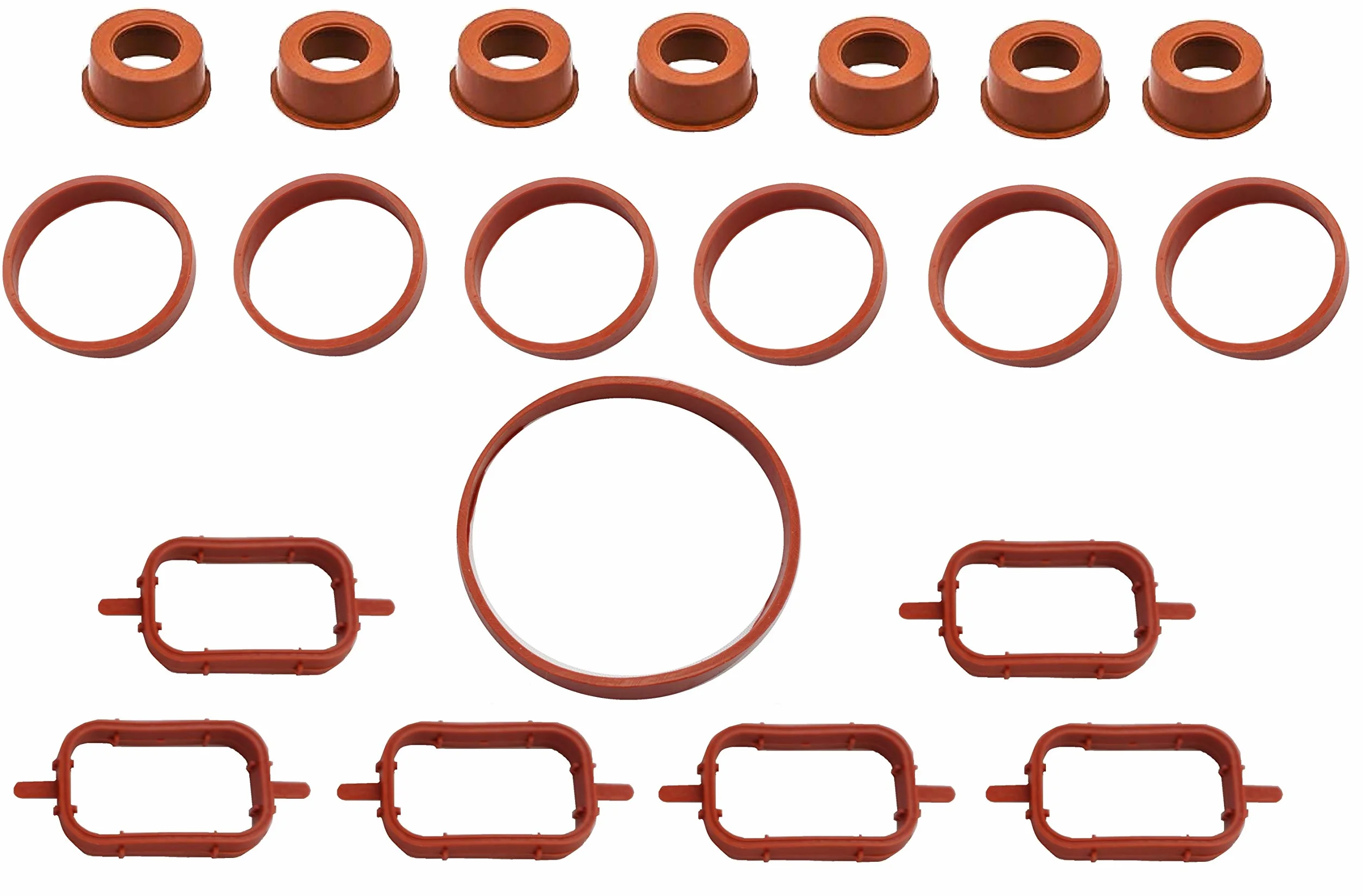 Twowinds - Guarnizioni Collettore di Aspirazione Compatibile con BMW E90, E92, E60, E83, E53 - 6 Cilindri (20 pezzi)