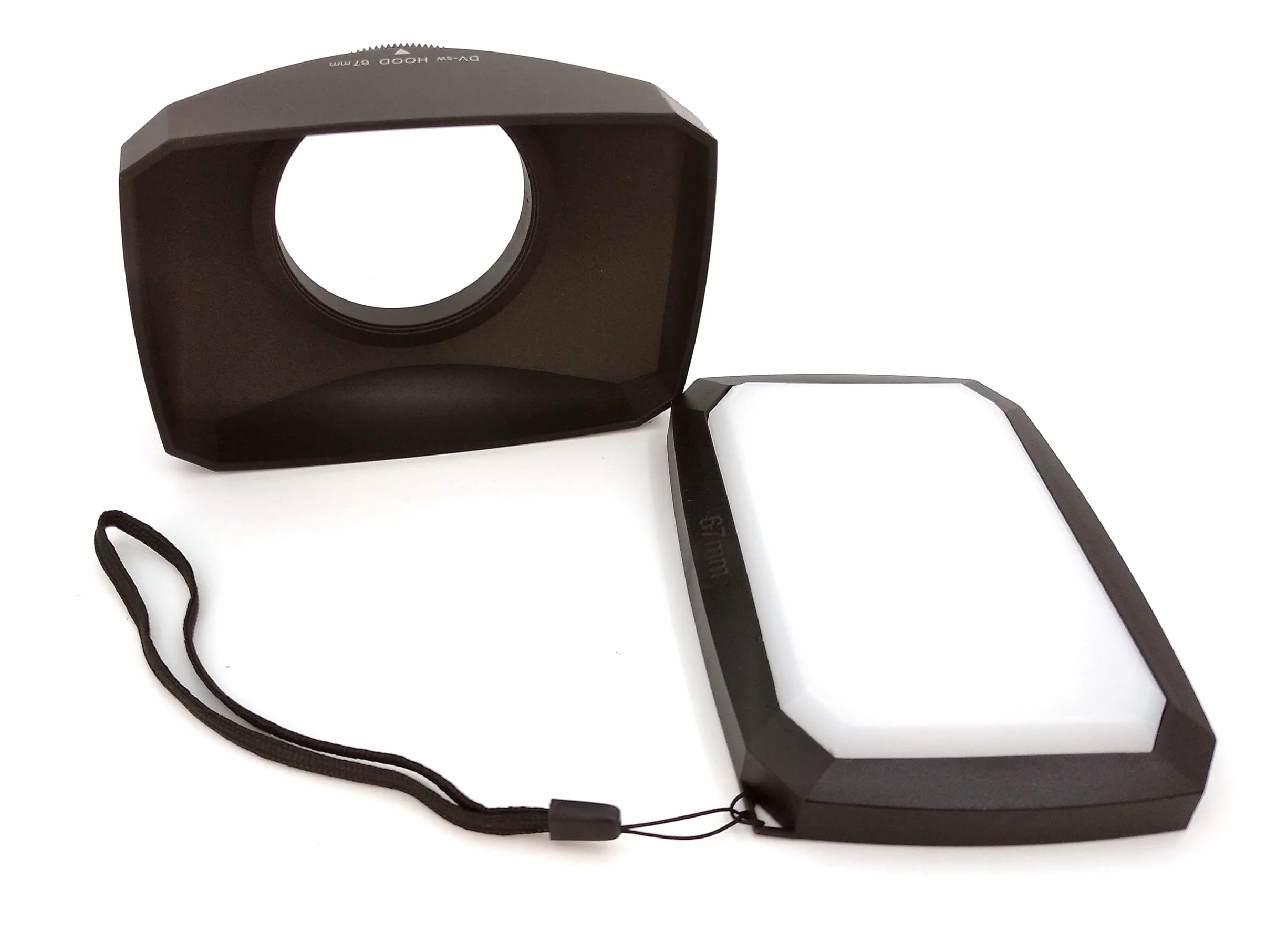 67mm Paraluce 16:9 grandangolare video videocamera a vite con cappuccio bilanciamento bianco