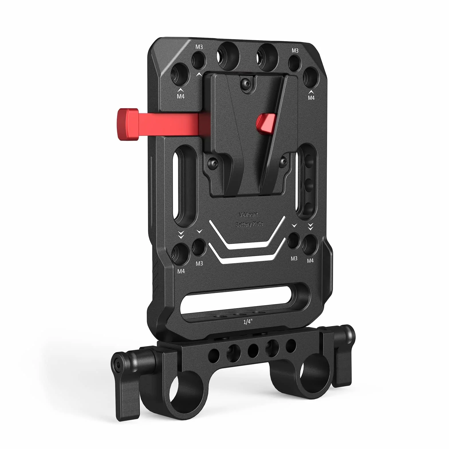 SMALLRIG Piastra Batteria con Montaggio a V con Doppio Morsetto per Asta da 15 mm - 3016