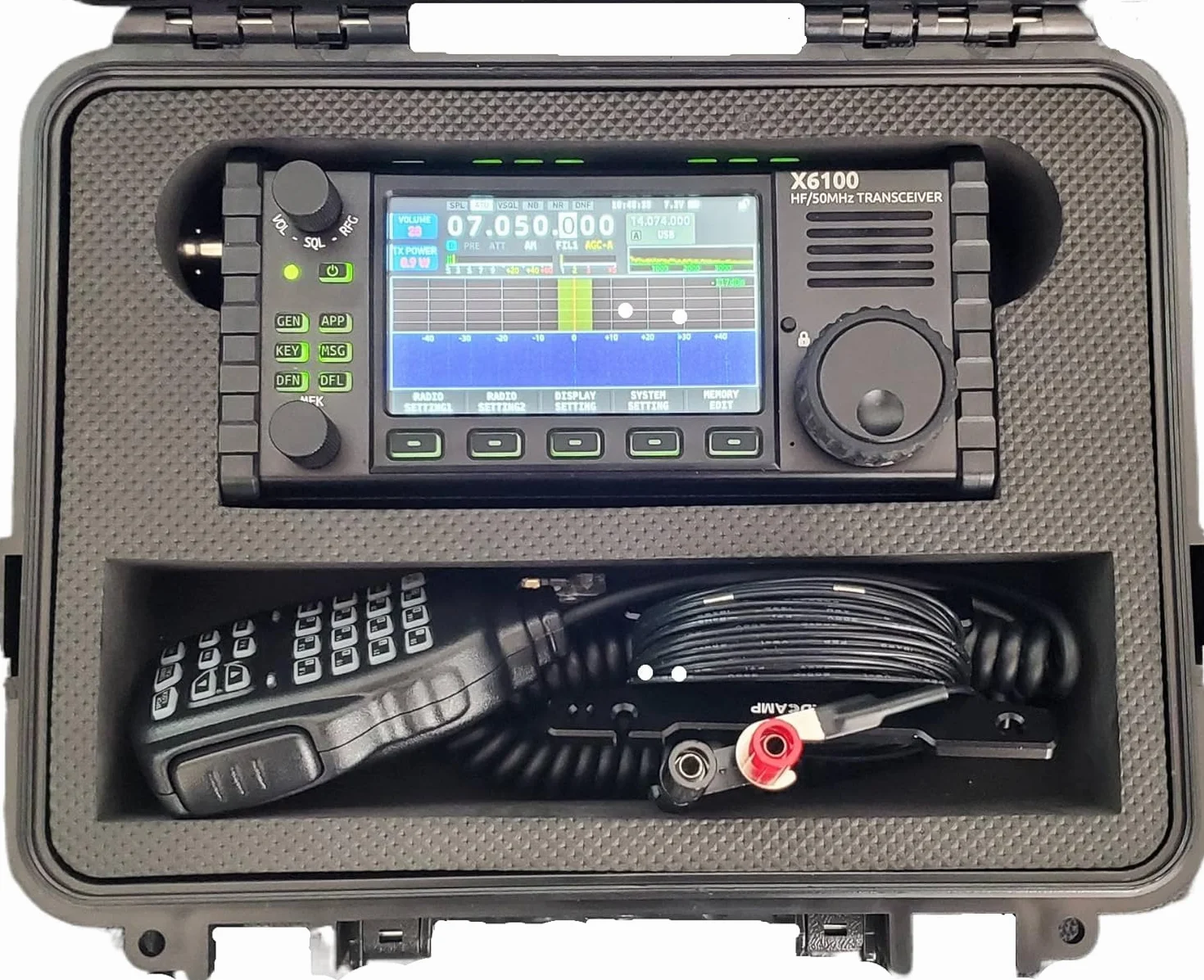 Scatola GOBOX impermeabile su ordinazione di WINDCAMP X6100 IP67 per il caso di scoperta di XIEGU X6100