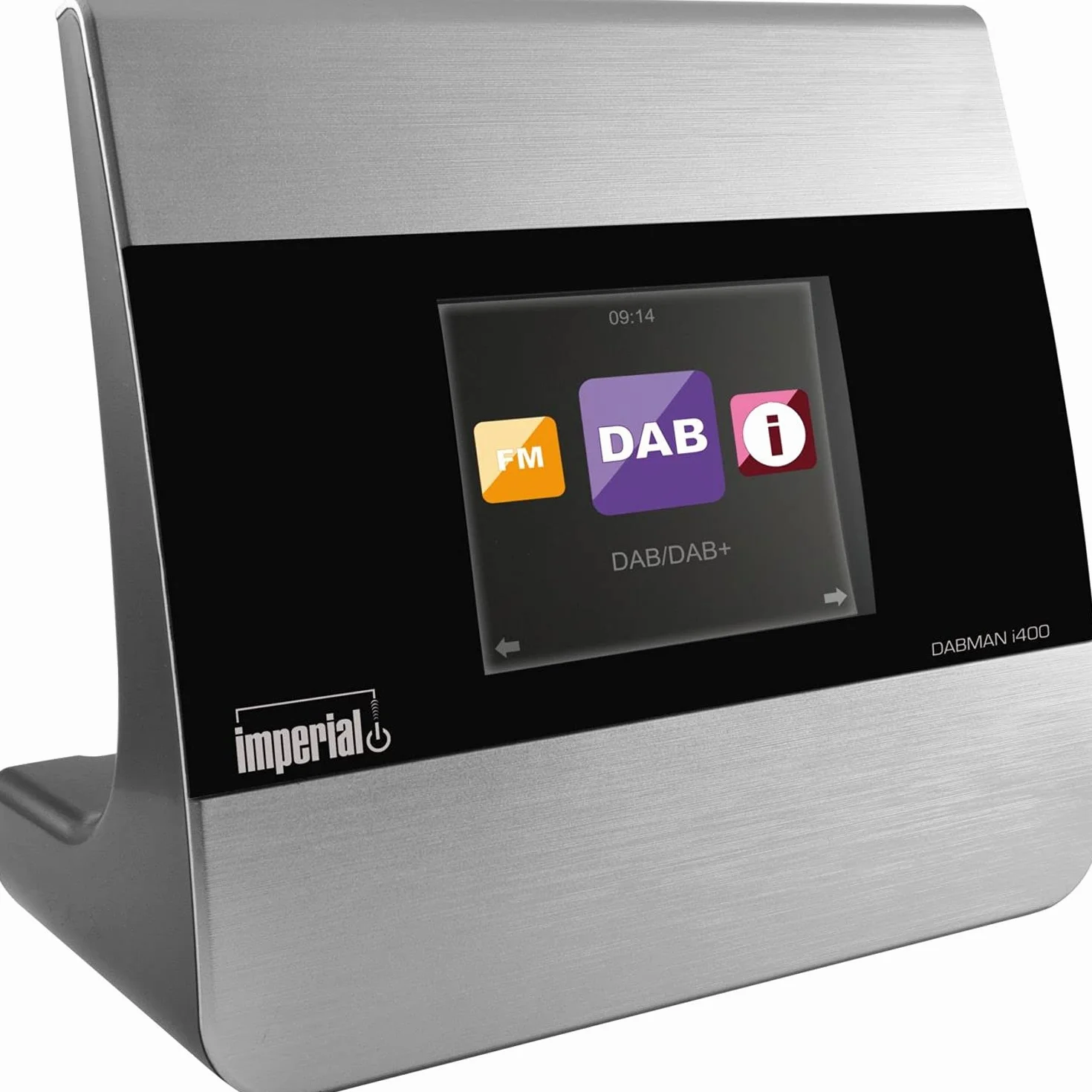 Imperial Dabman I400 Internet Radio Adapter, DAB+, Bluetooth, Multiroom, WLAN, LAN, Argento