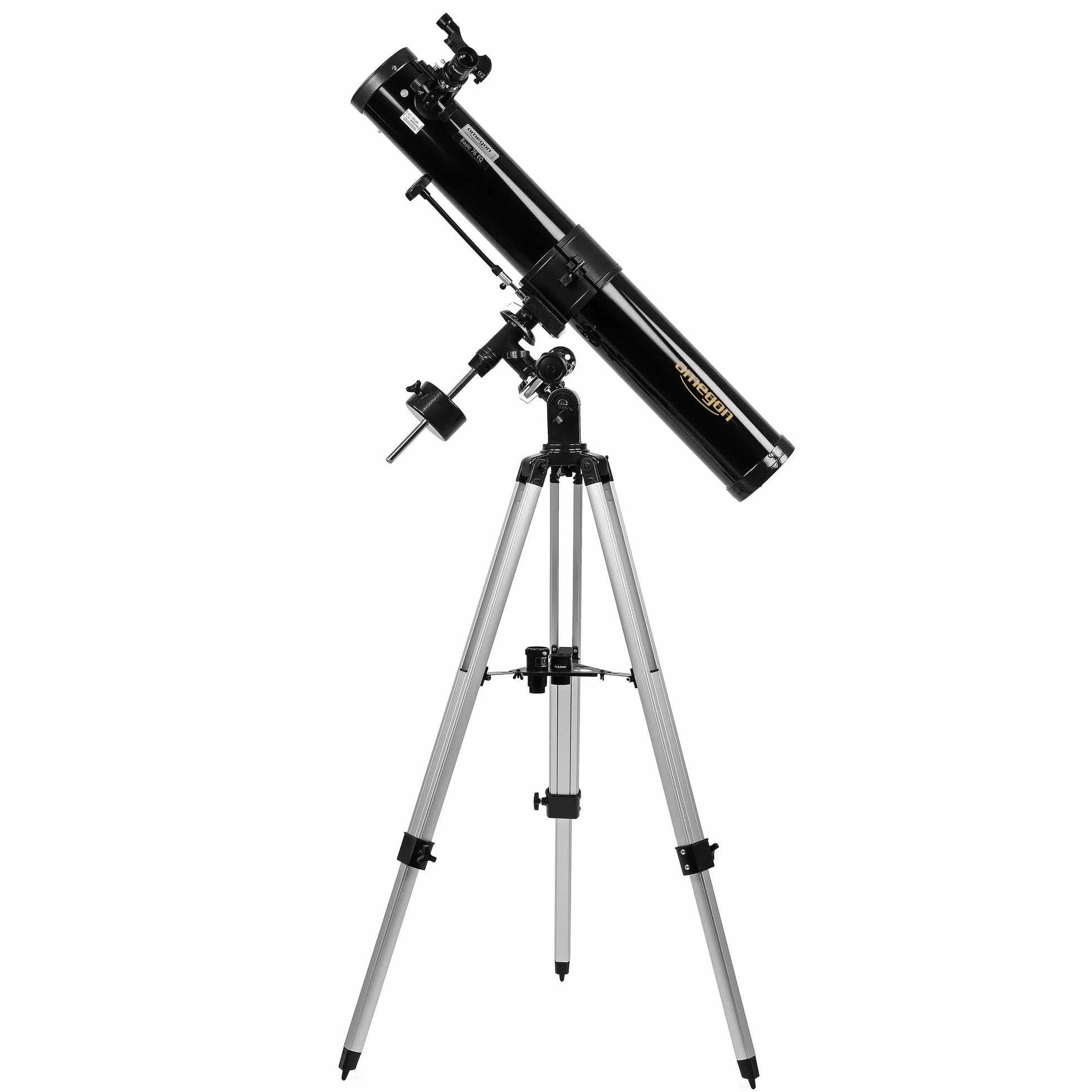 Telescopio Omegon N 76/900 EQ-2 | Telescopio a specchio Newton | Precisa montatura EQ-2 | Per luna e pianeti | Accessori completi inclusi | Adatto anche per principianti e astronomi amatoriali