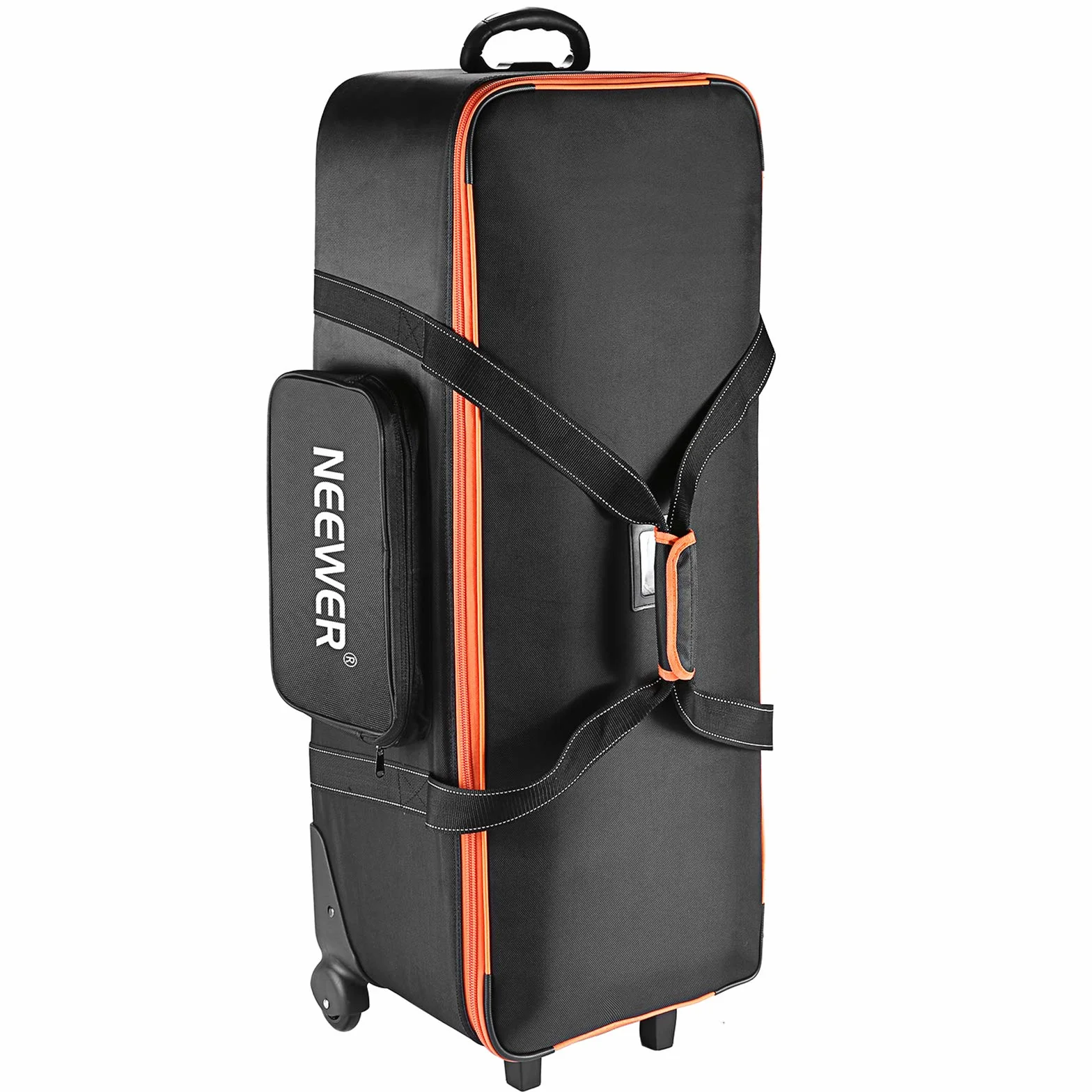 Neewer Valigia Borsa a Ruote Durevole per Attrezzature 96x39x29cm da Studio Fotografico, Imbottita con Ruote e Maniglia Ritrattabile, Treppiedi Luce Stroboscopica Ombrello Accessori