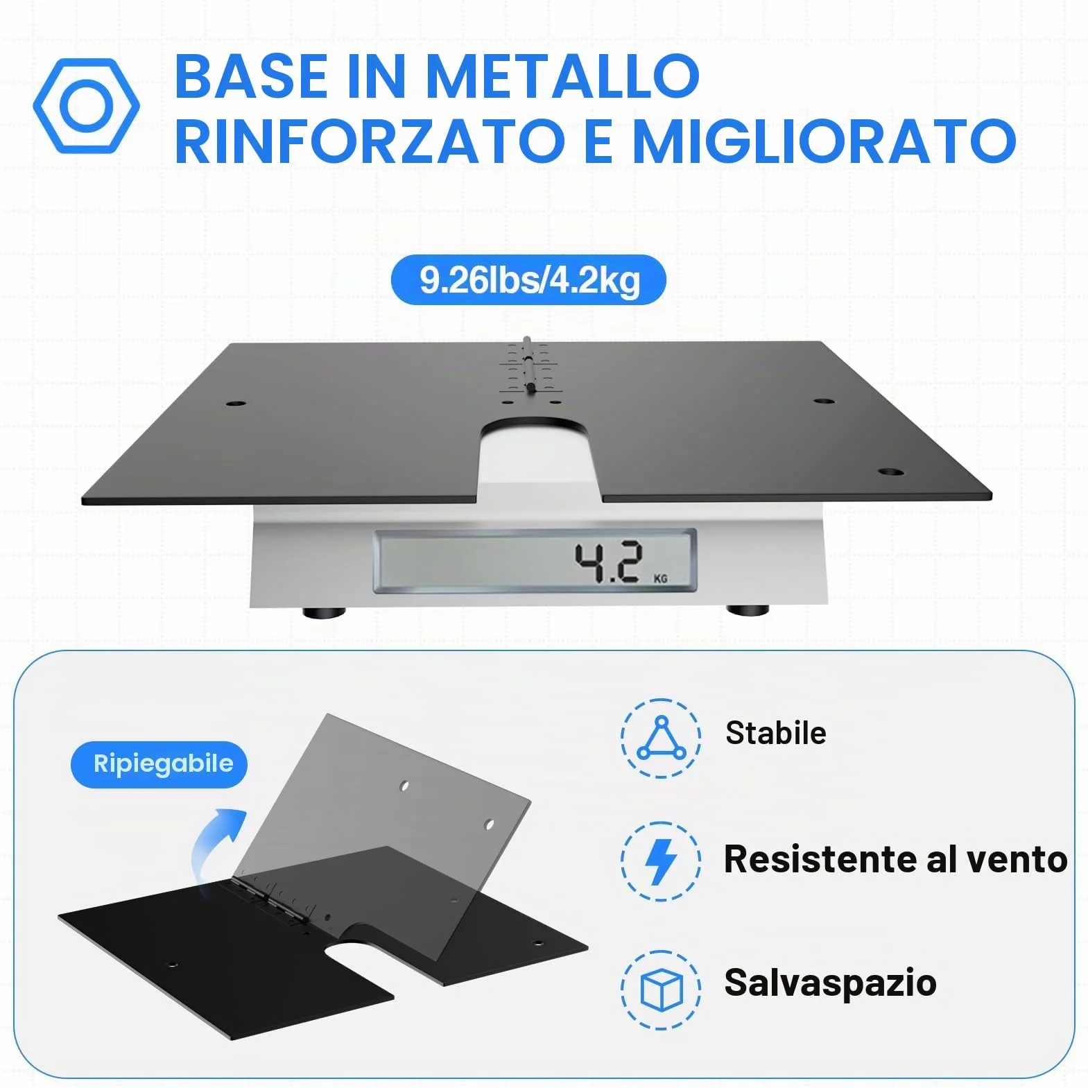 EMART Kit di Supporto per Sfondo 3 x 3 m, Cornice Resistente con Base in Acciaio Metallico per Feste, Studio Fotografico e Video per Matrimoni