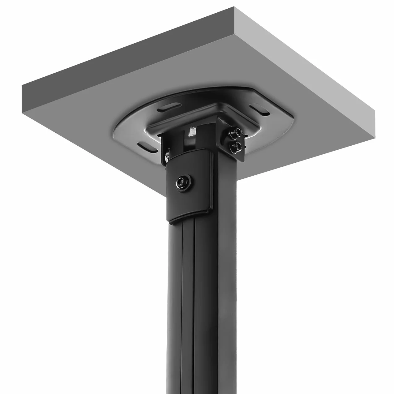 deleyCON Supporto per Videoproiettore Universale da Soffitto Inclinabile di +/- 15° Girevole a 360° Portata 13,5Kg Regolabile in Altezza da 545mm a 900mm - Nero