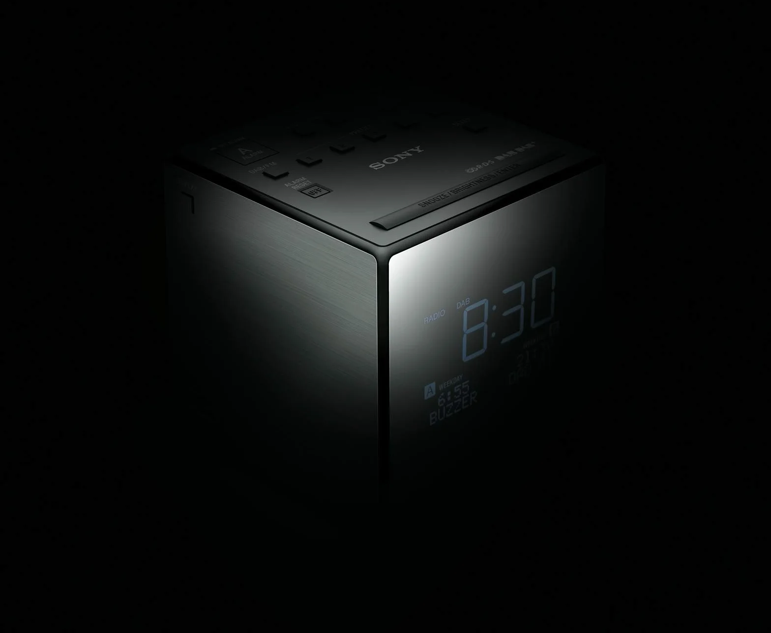 Sony Radiosveglia FM DAB DAB+ XDR-C1DBP Nero Argento