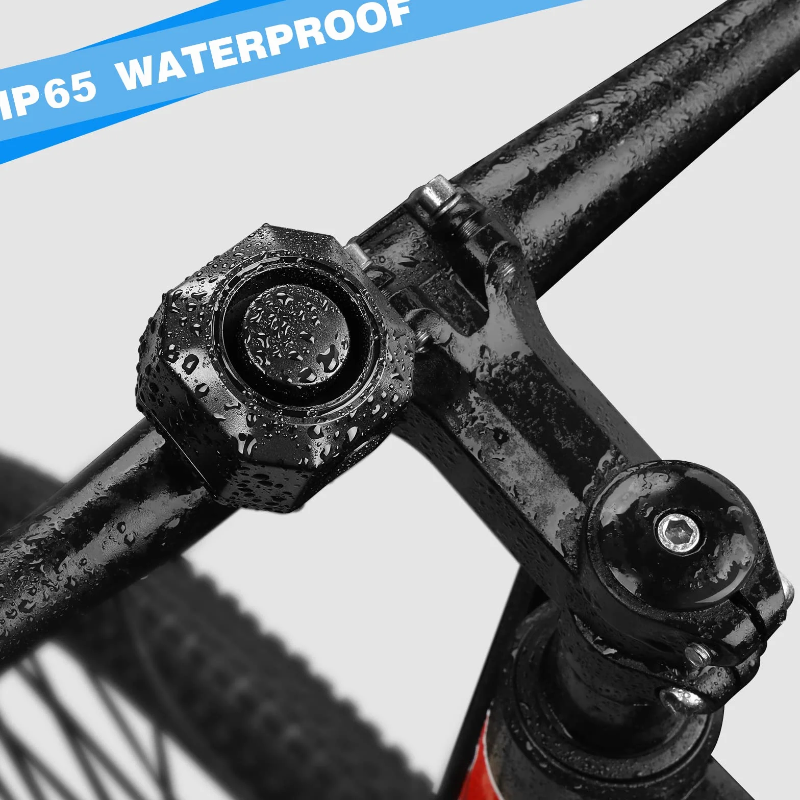 WSDCAM Alarm USB ricaricabile per bicicletta 110 dB regolabile senza fili anti-Theft sensore di movimento auto