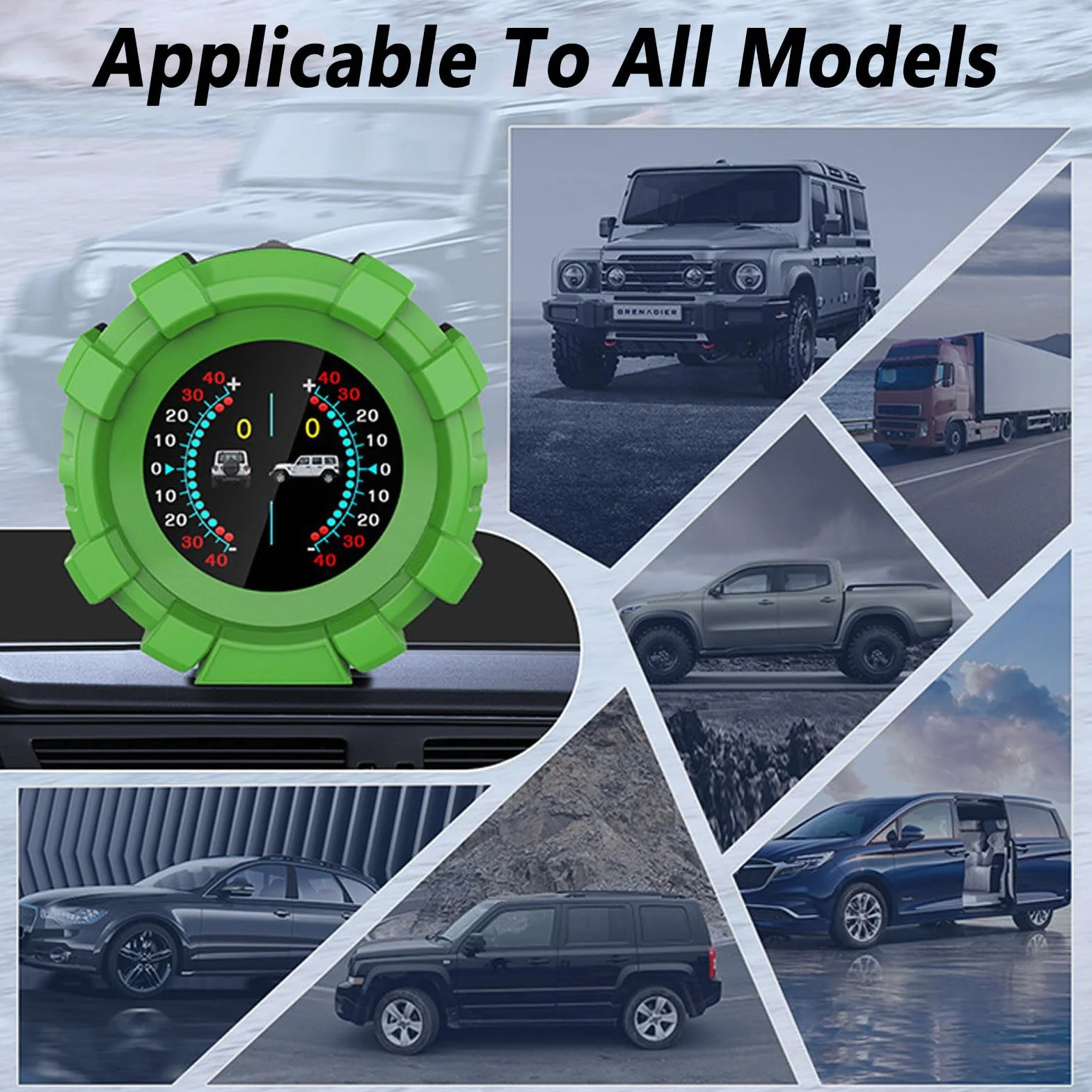 Head Up Display GPS Per Auto Universale, Bilanciatore Di Pendenza Del Livello Dell'auto, Velocità, Altimetro, Bussola, Ora, Strumento Per Auto Con Display HD Di Tensione
