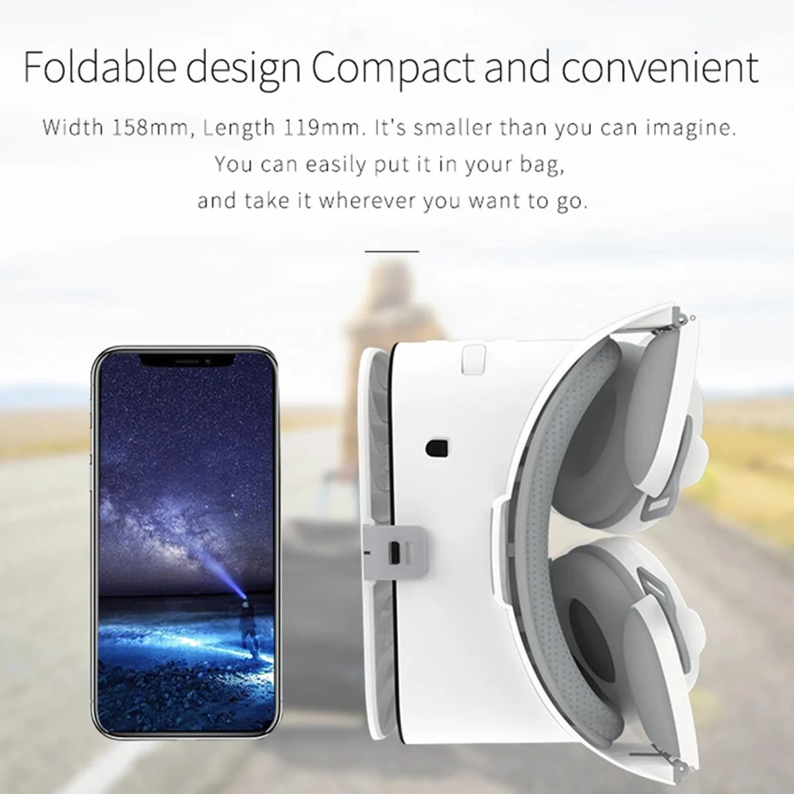 Visore 3D per realtà virtuale, visore con occhiali VR per adulti e bambini, occhiali VR per iPhone 16 15 14 13 12 Pro Max Plus Samsung Galaxy S24 S23 S22 Edge cellulari