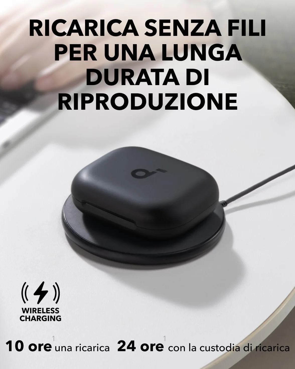 Soundcore AeroFit 2 di Anker, auricolari regolabili open-ear, bassi x2 più potenti, fino a 42 ore di ascolto, certificazione IP55, chiamate nitide, ricarica wireless e traduzione in tempo reale