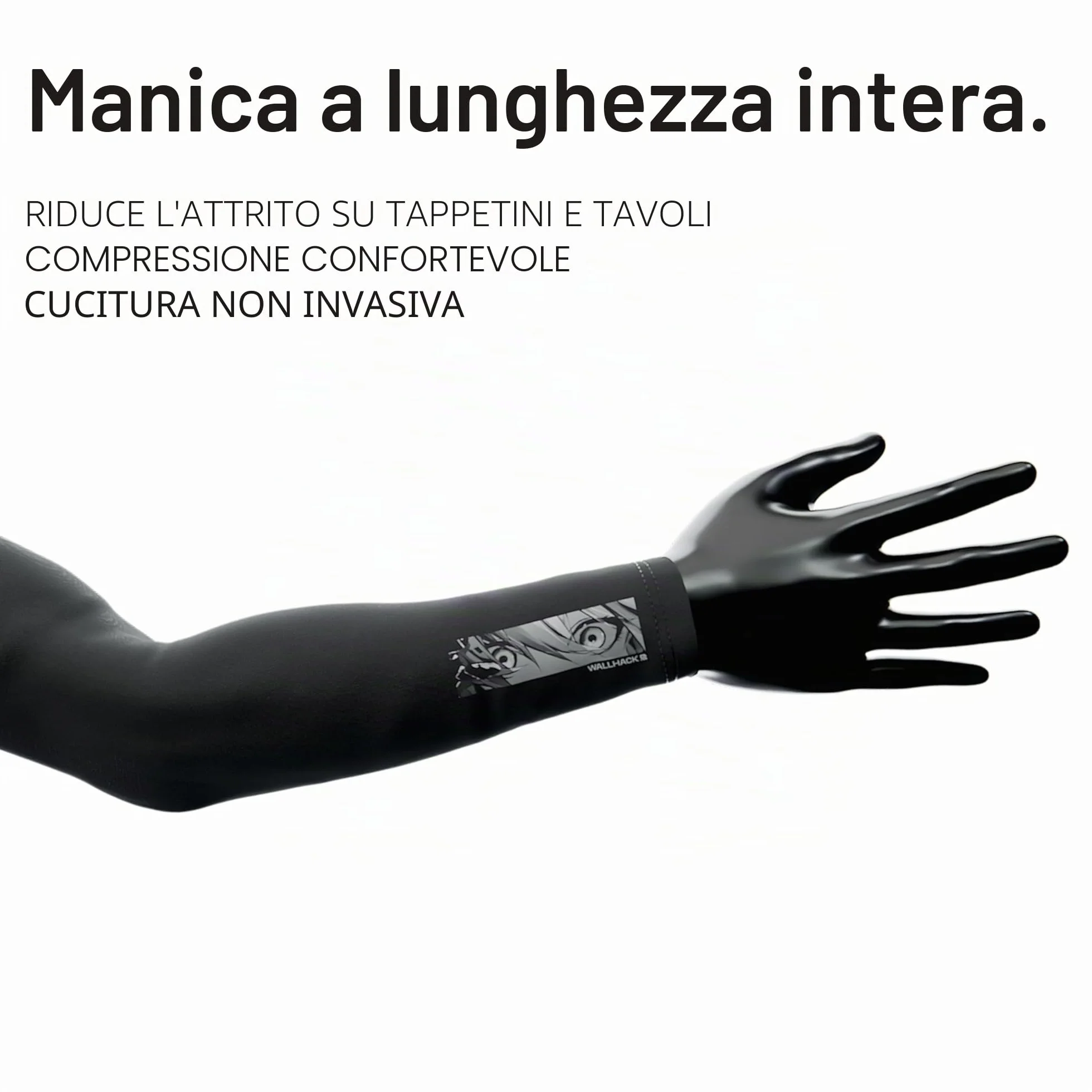 Wallhack Gaming Arm Sleeve | Accessori per la configurazione del gioco Maniche protettive per armi | Maniche da giocatore a compressione per coprire le braccia