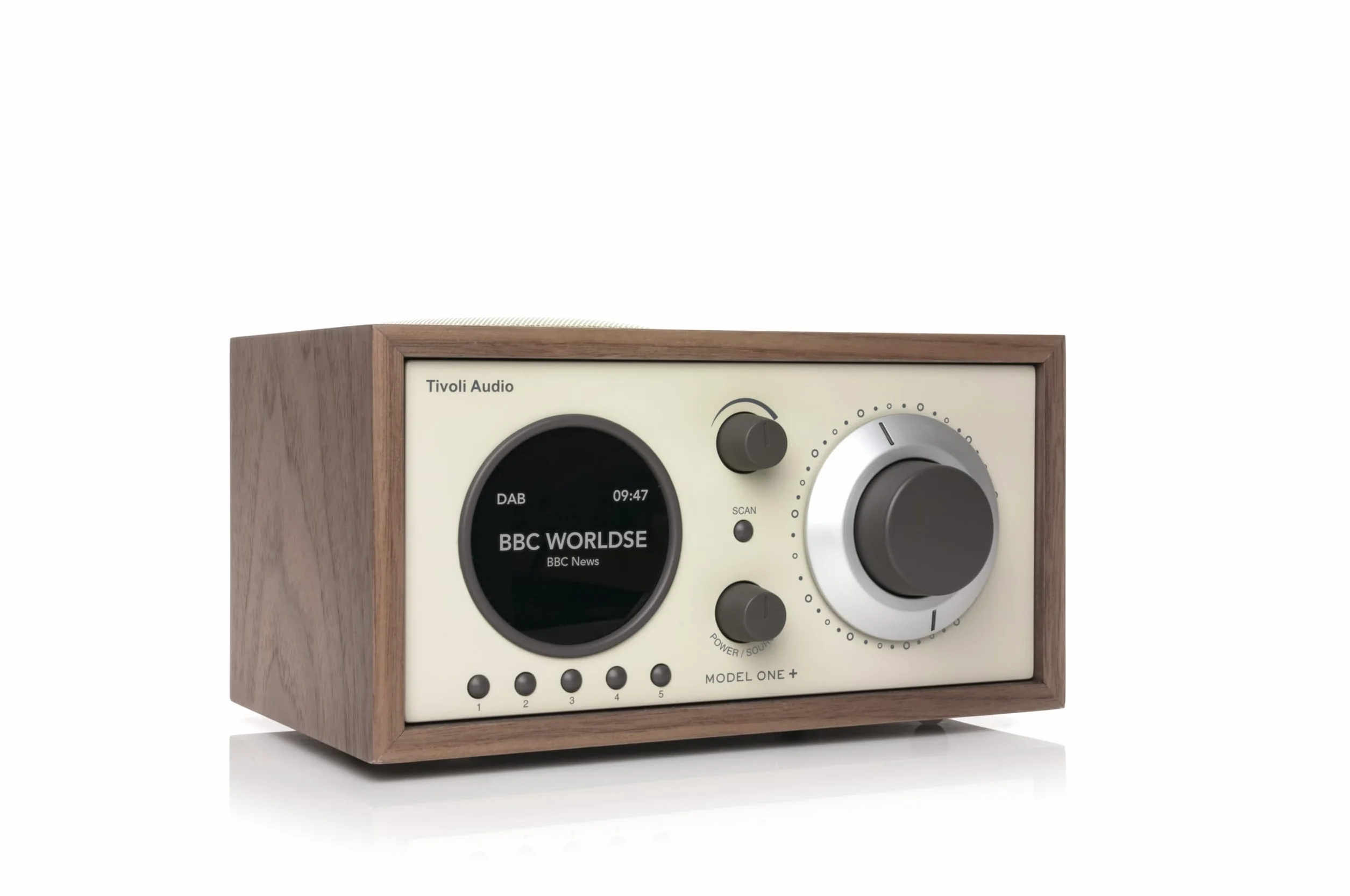 Tivoli Audio Model One+ FM/DAB/DAB+ Bluetooth Radio (Noce/Beige)