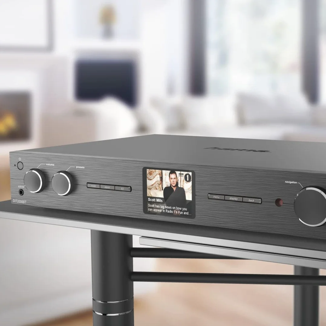 Hama Sintonizzatore HiFi DIT2006BT con radio Internet, DAB/DAB+, Bluetooth