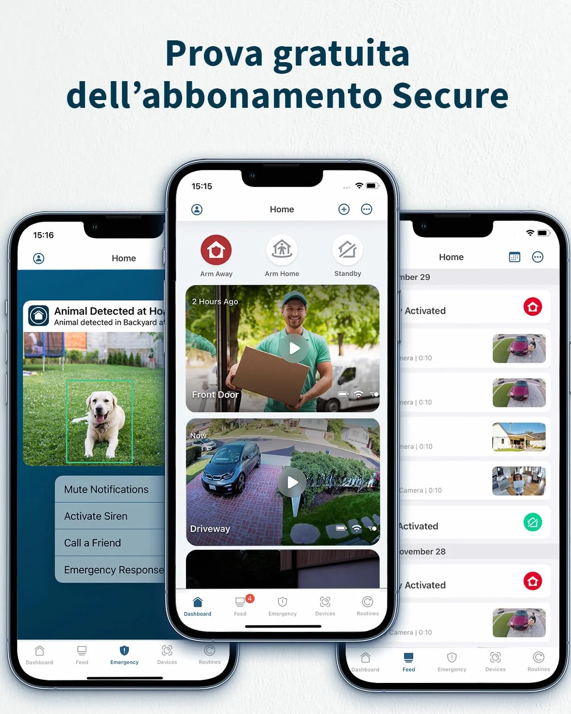 Arlo Essential HD Telecamera WiFi Esterno Senza Fili, Telecamera WiFi Interno, Sirena Allarme Casa, Sensore Di Movimento, Visione Notturna A Colori, Prova Inclusa Arlo Secure, 2 Telecamere, Bianche