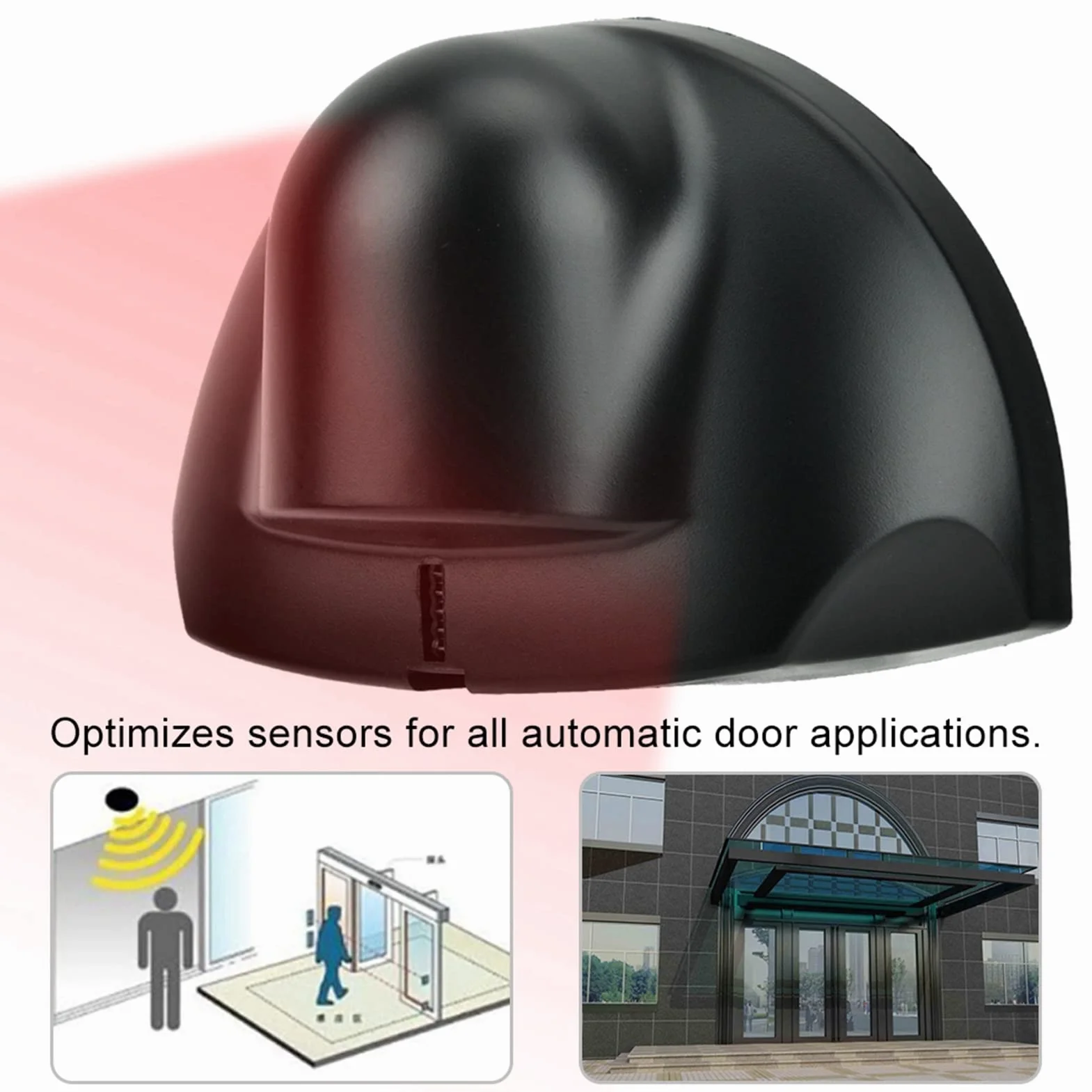 Sensore Porta a Microonde 12-24 V, Sensori Sensore Automatico a Microonde 24.125 Ghz, Porte ATM Automatiche per Luoghi Pubblici, Ascensori, Supermercati