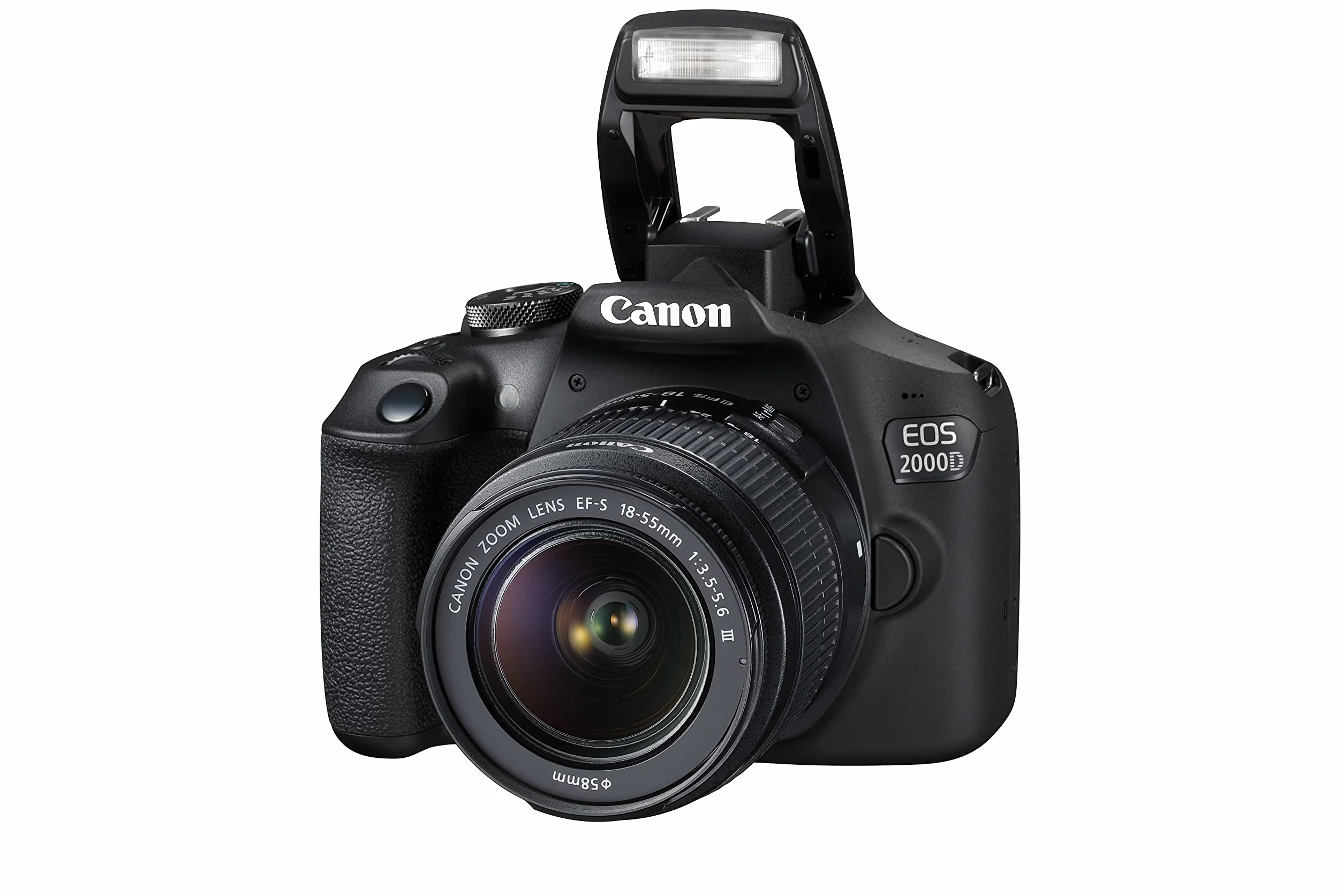 Canon EOS 2000D + Obiettivo EF-S 18-55mm III Fotocamera DSLR Facile da Usare con Obiettivo Versatile, Ideale per Ritratti e paesaggi