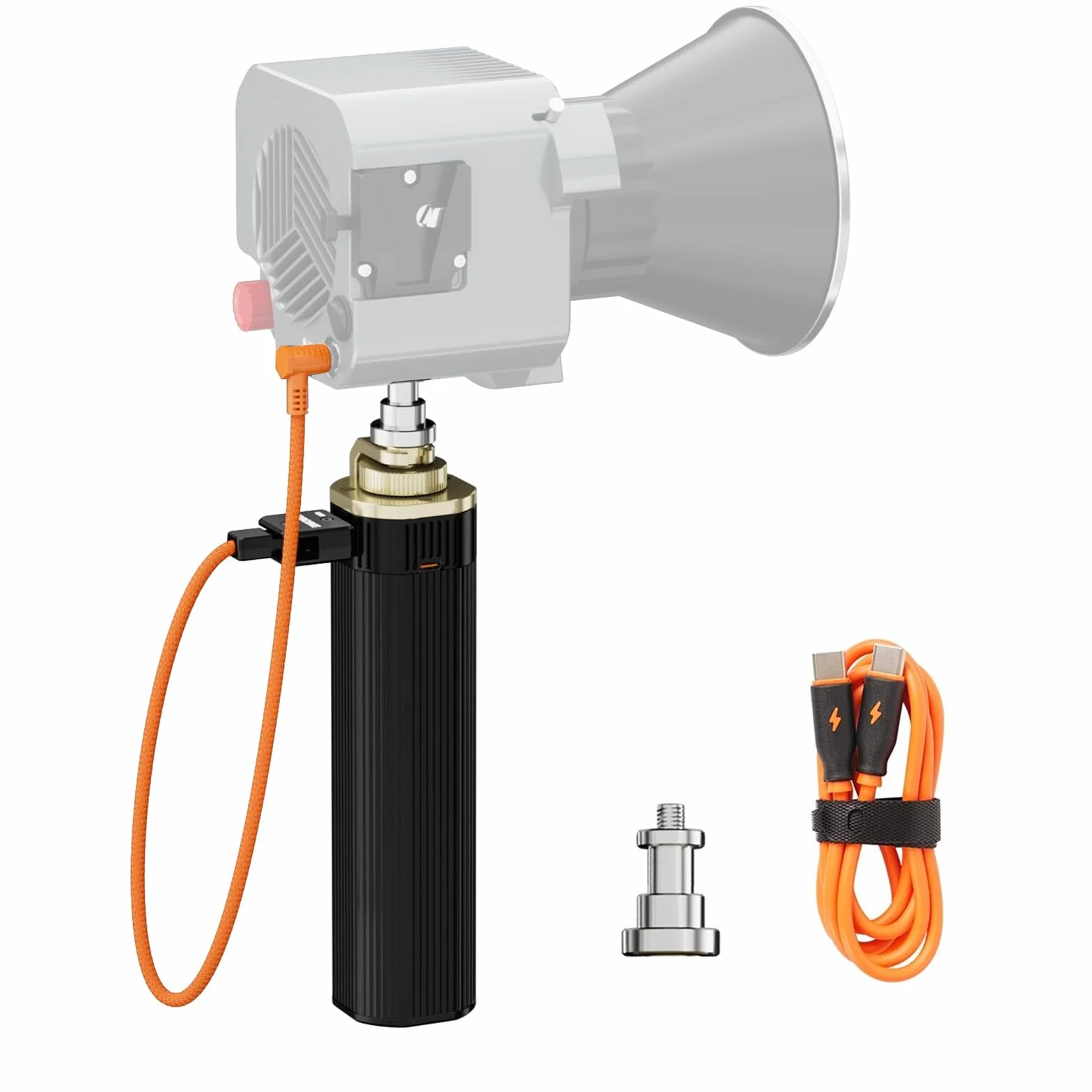 Zgcine Zg-H90 Grupine, 88,8W Hwgrip, Support Usbc Pd In/Out, Sortie D-Tap, Avec Interface, Adaptateur De Support D'Éclairage (Filetage De 1/4 Pouce) Dédié À La Lumière Vidéo Portable