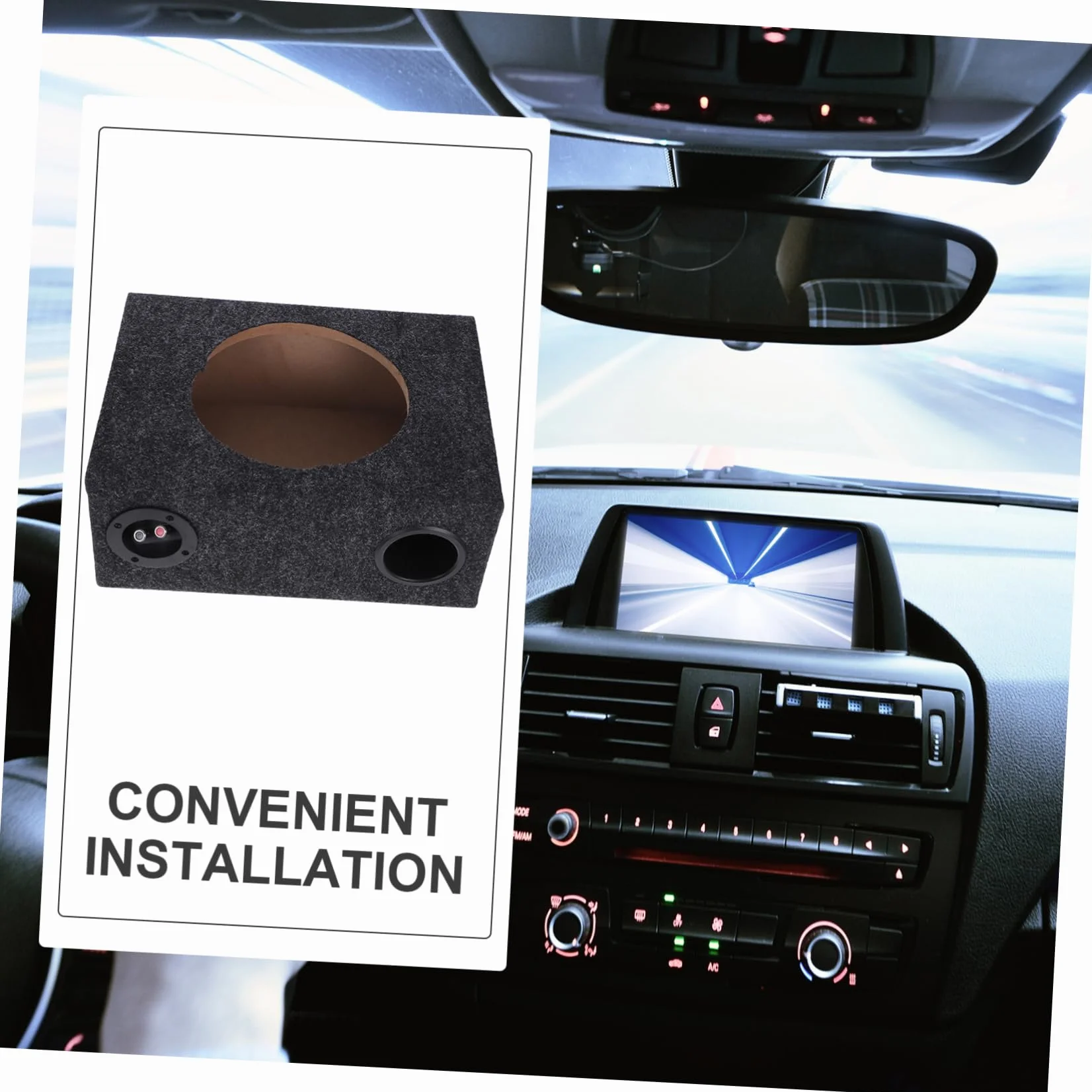 iplusmile Subwoofer Per Auto Box Sottile Per Veicoli Cassa Compatta Per Subwoofer Auto
