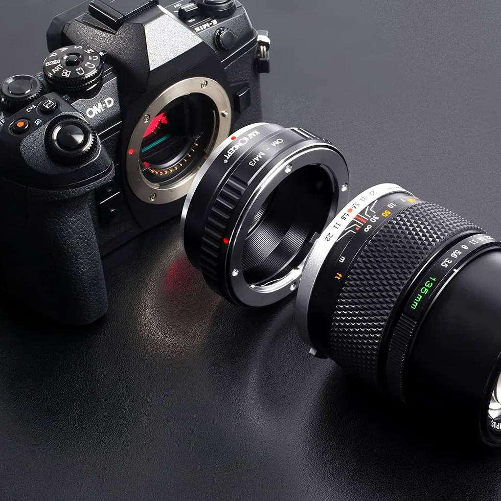 K&F Concept OM-M4 / 3 Adattatore per Obiettivo Anello Adattatore per Obiettivo da Olympus OM a Micro 4/3 Panasonic GF1 GF2 GF3 GF5 GF6 G1 G2 G3 G6 GX1 GX7 GH1 GH2 GH3